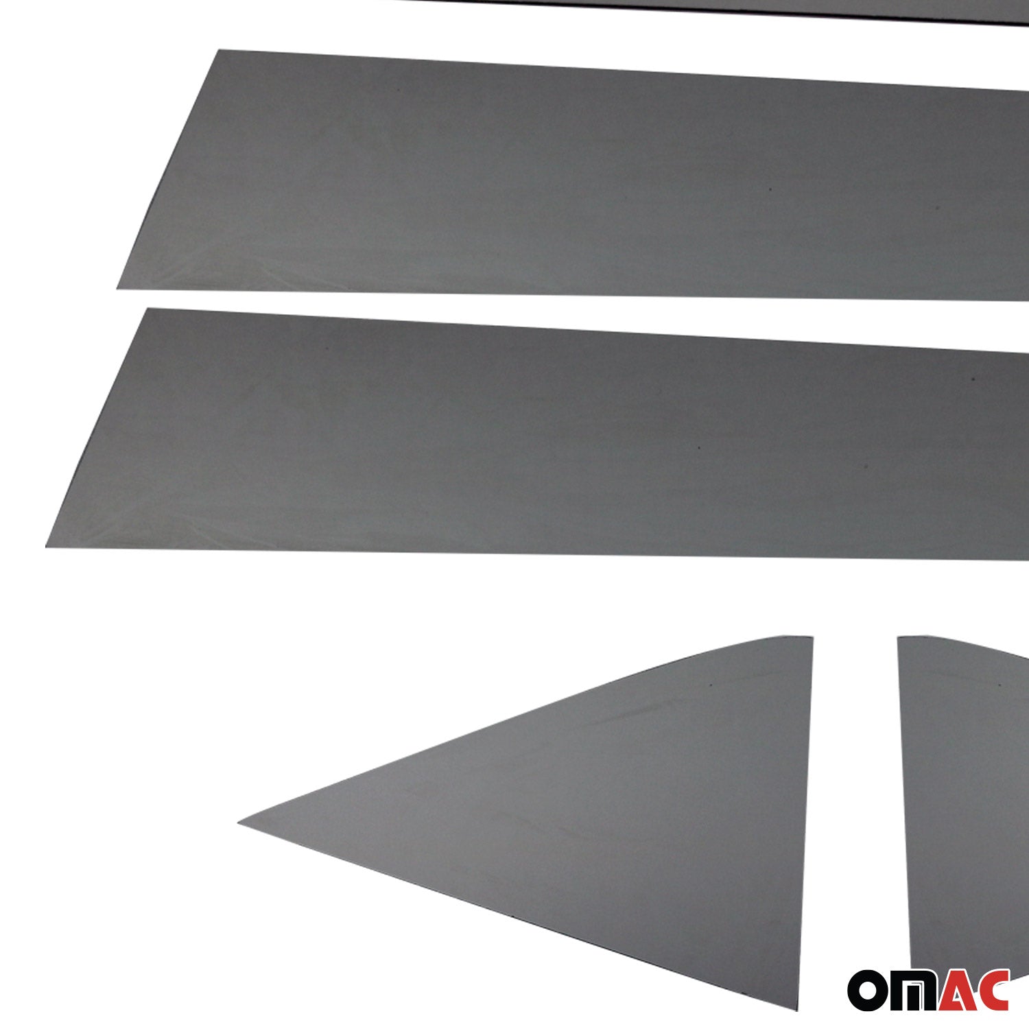 2018-2022 Ford EcoSport Window B Pillar Posts Door Trim Cover Stainless Steel Dark 6x