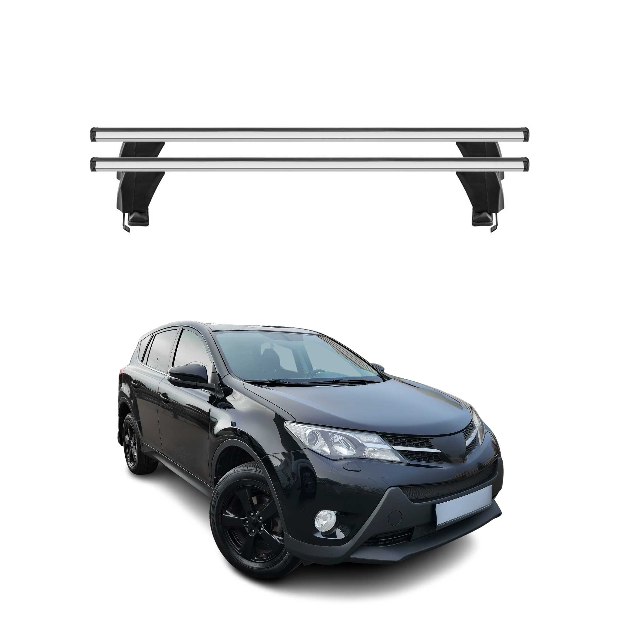 2013-2018 Toyota RAV4 Roof Rack Cross Bars Silver