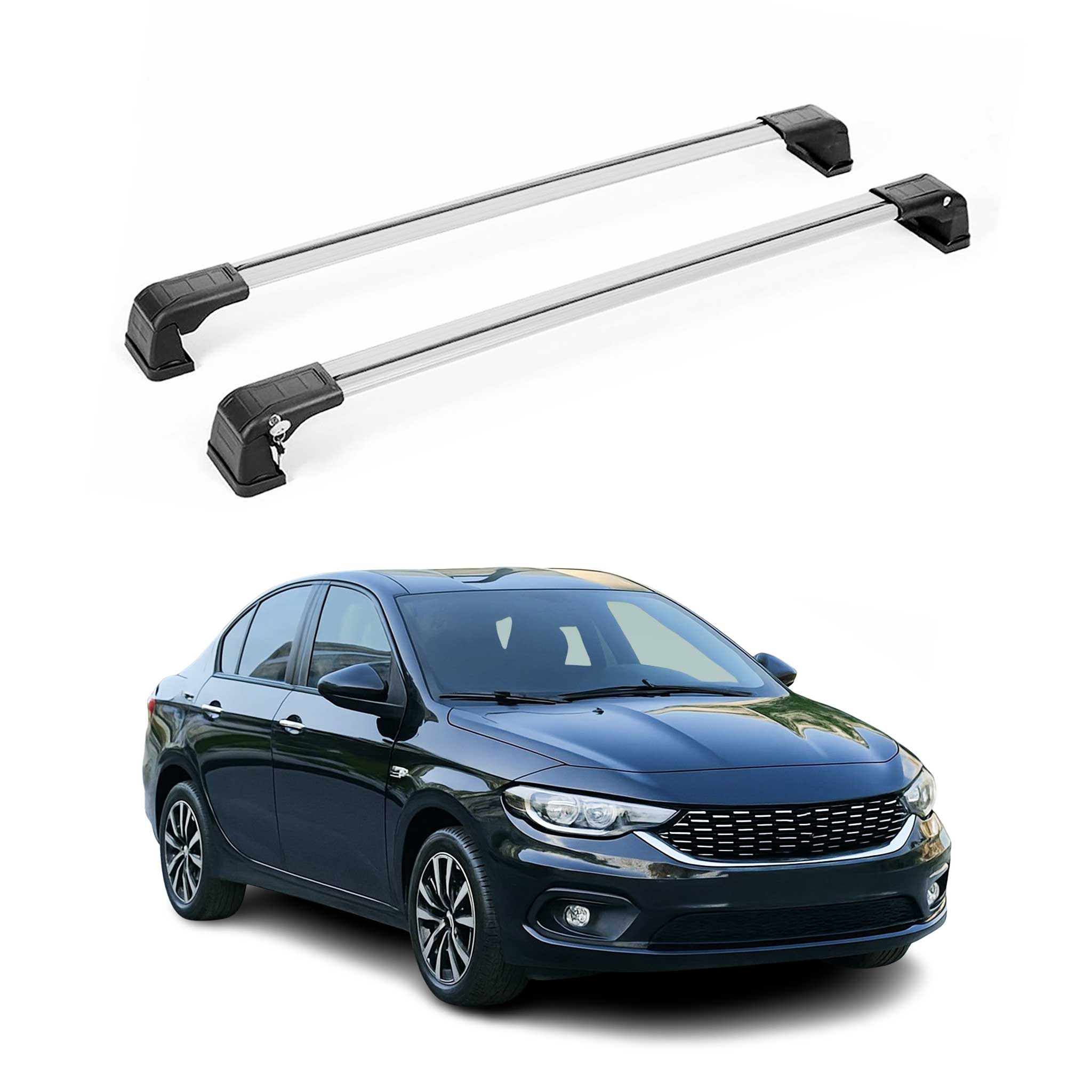 2017-2020 Dodge Neon Roof Rack Cross Bars Silver