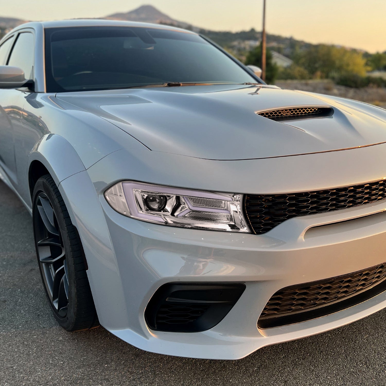 2015-2023 Dodge Charger LED Projector Headlights LED Turn Signal Chrome