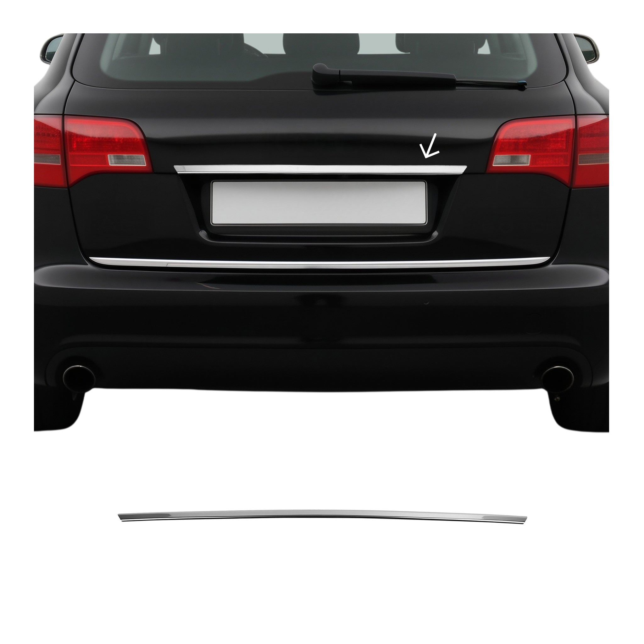 2008-2012 Audi A3 Sportback Facelift Trunk Tailgate Door Handle Cover Stainless Steel