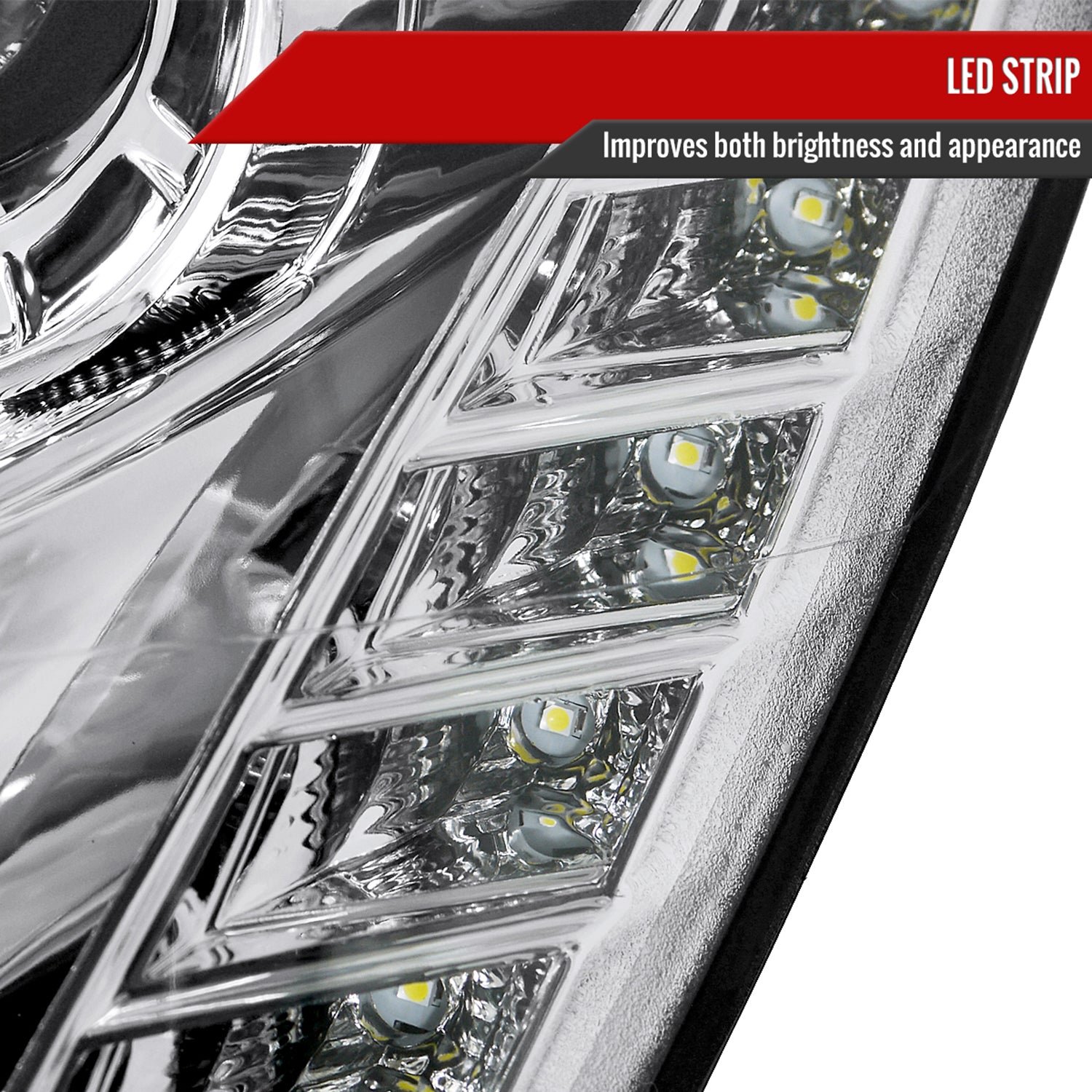 2005-2006 Infiniti G35 Sedan Halo Projector Headlights Chrome/Clear Lens