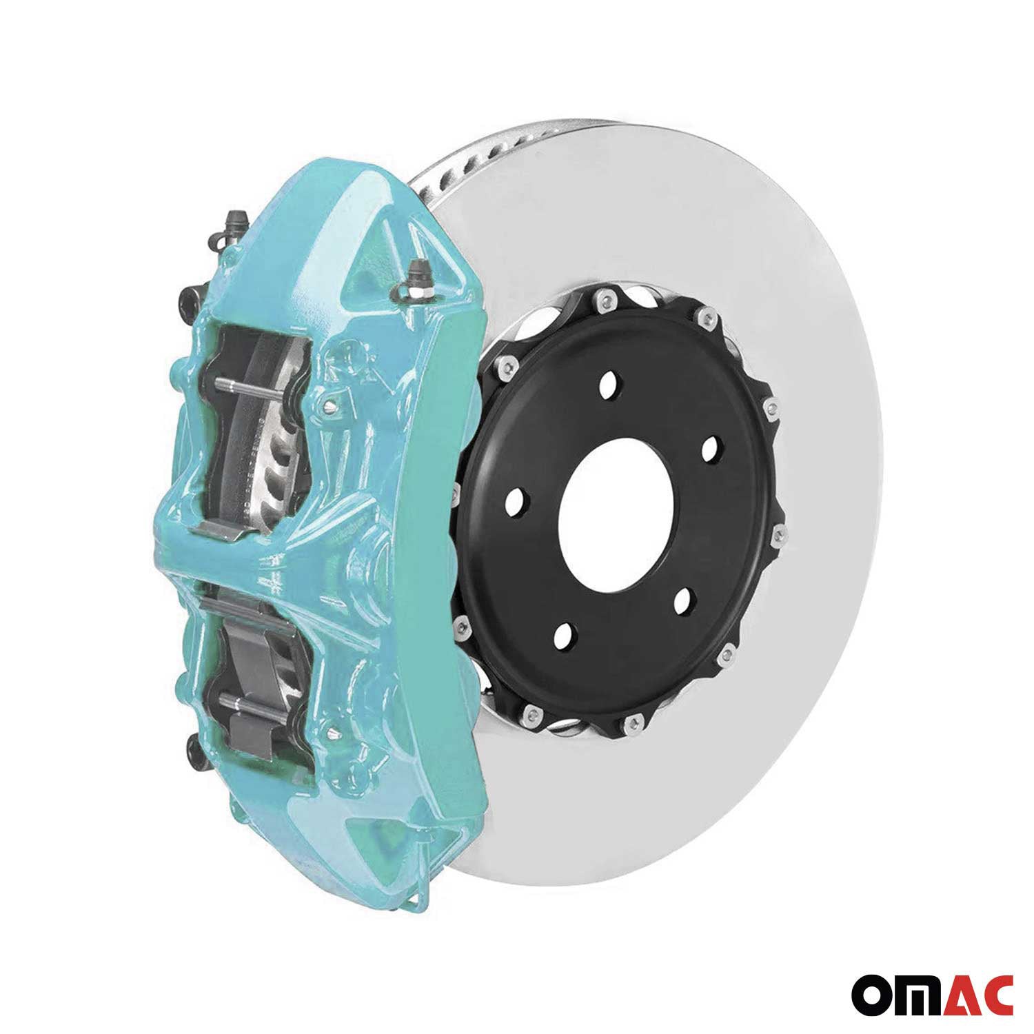 OMAC Brake Caliper Epoxy Based Car Paint Kit Nevada Blue Glossy High-Temp