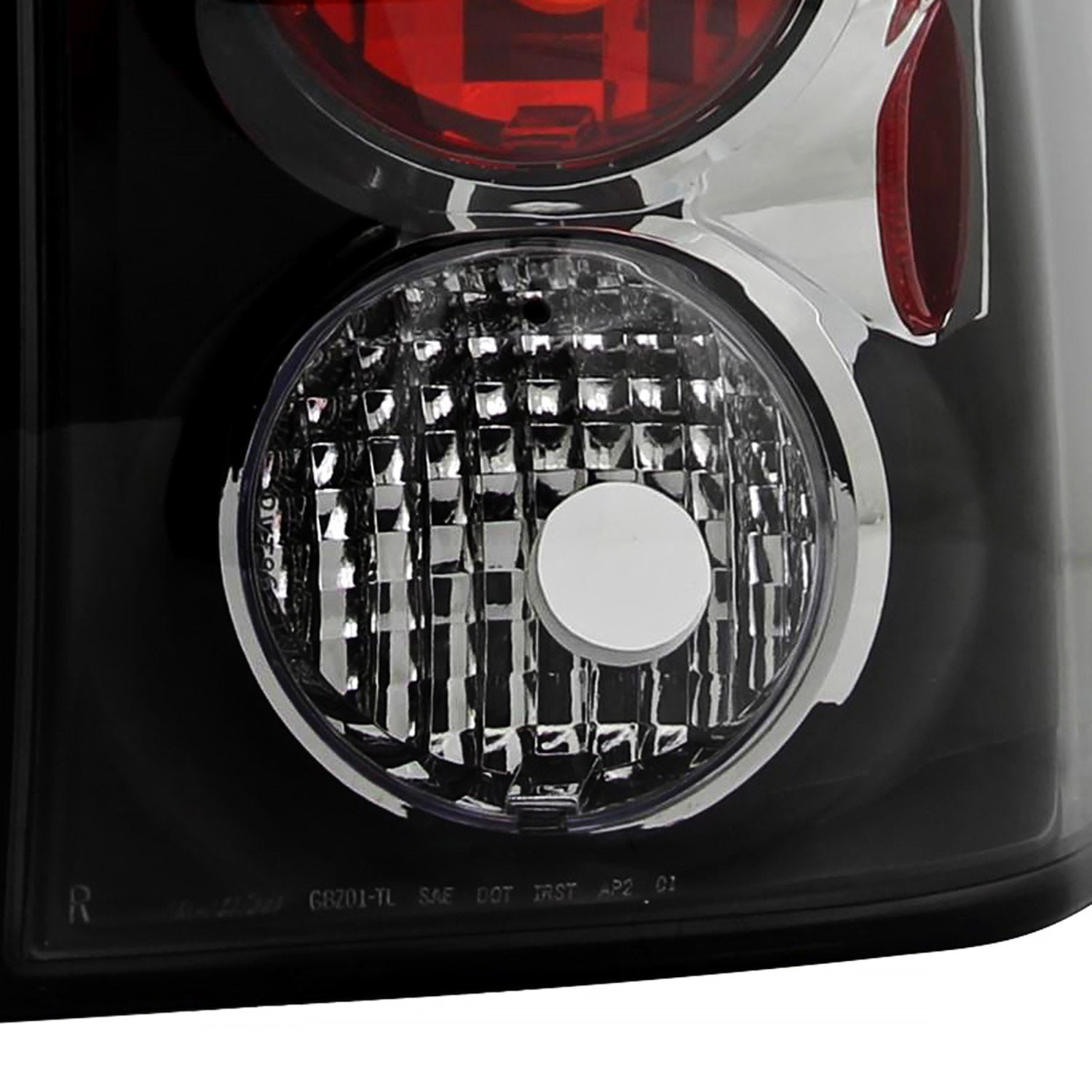 2002-2009 Chevrolet Trailblazer Tail Lights Matte Black Housing/Clear Lens