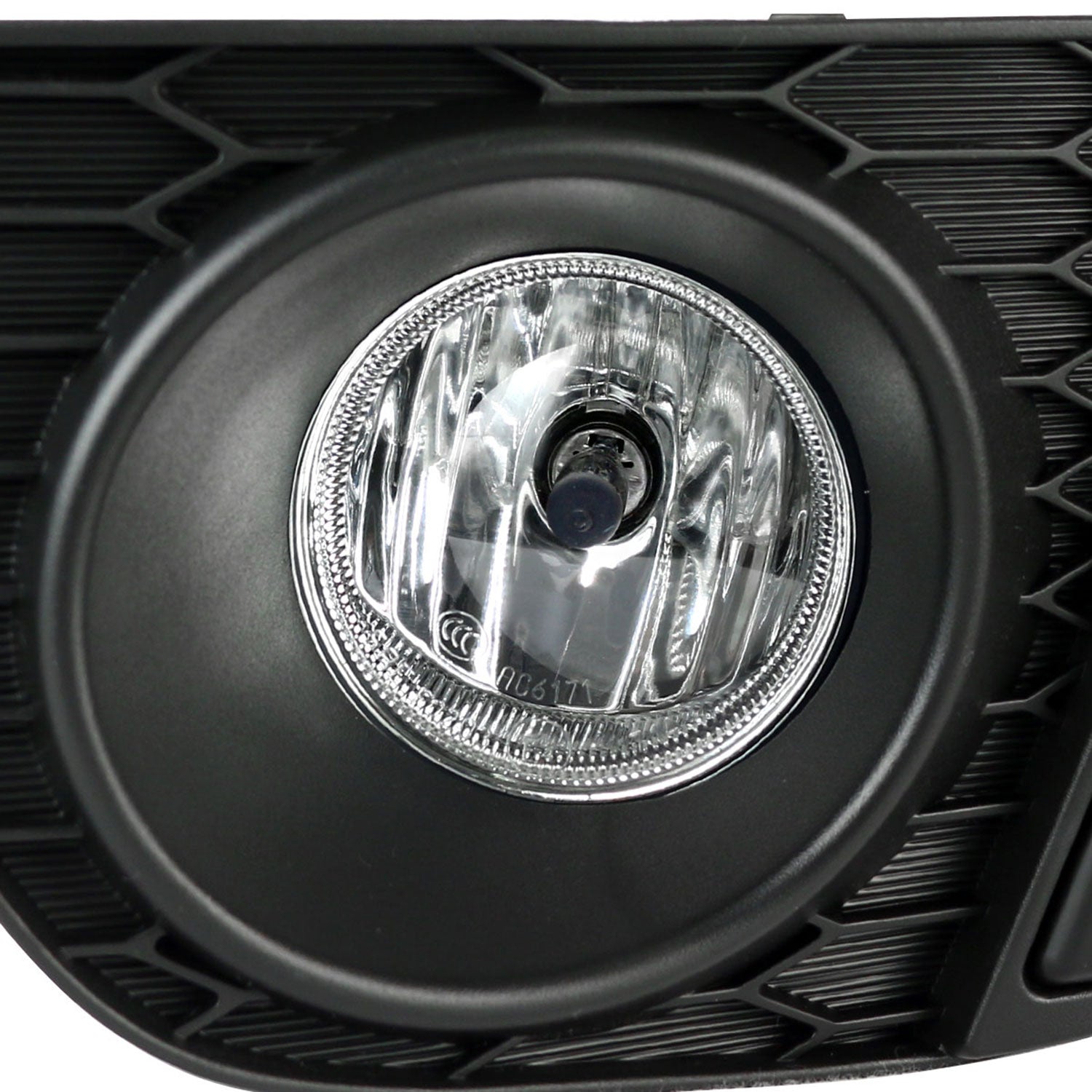 2015-2016 Honda Fit 12V/35W H8 Fog Lights Kit Chrome Housing/Clear Lens