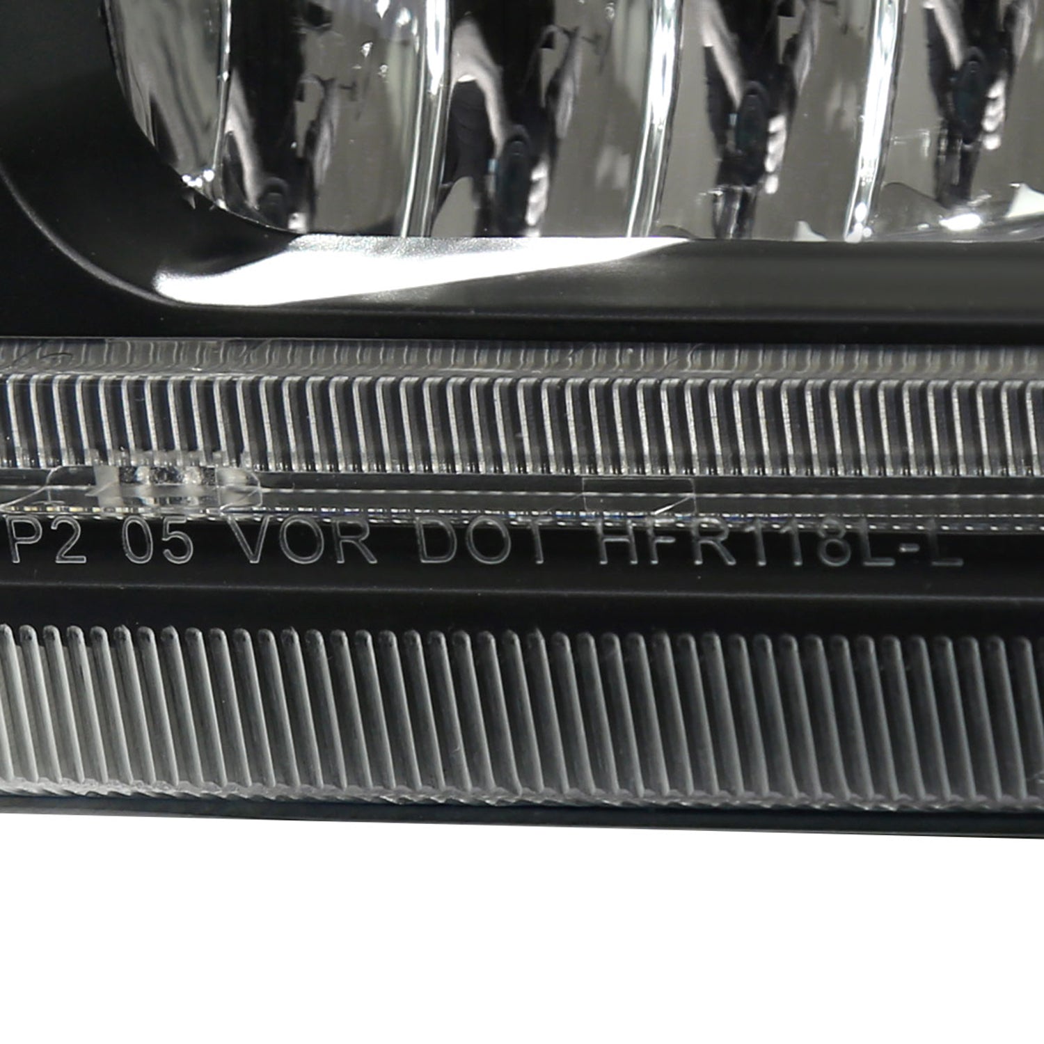 2005-2007 Ford F-250/350/450/550 Super Duty Dual LED Factory Headlights Black