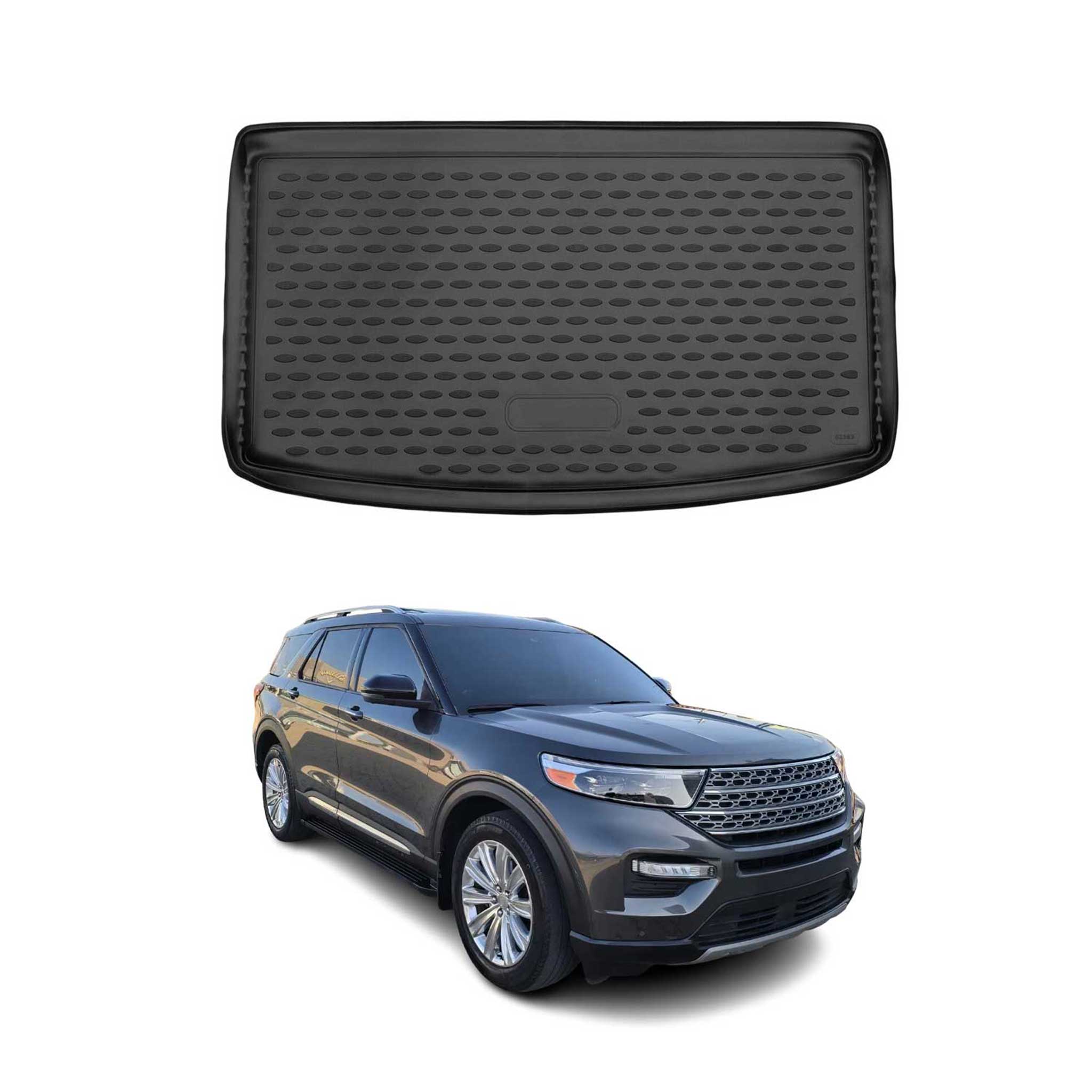 2020-2025 Ford Explorer Cargo Liner Trunk Mat All Weather 6 Seats Black