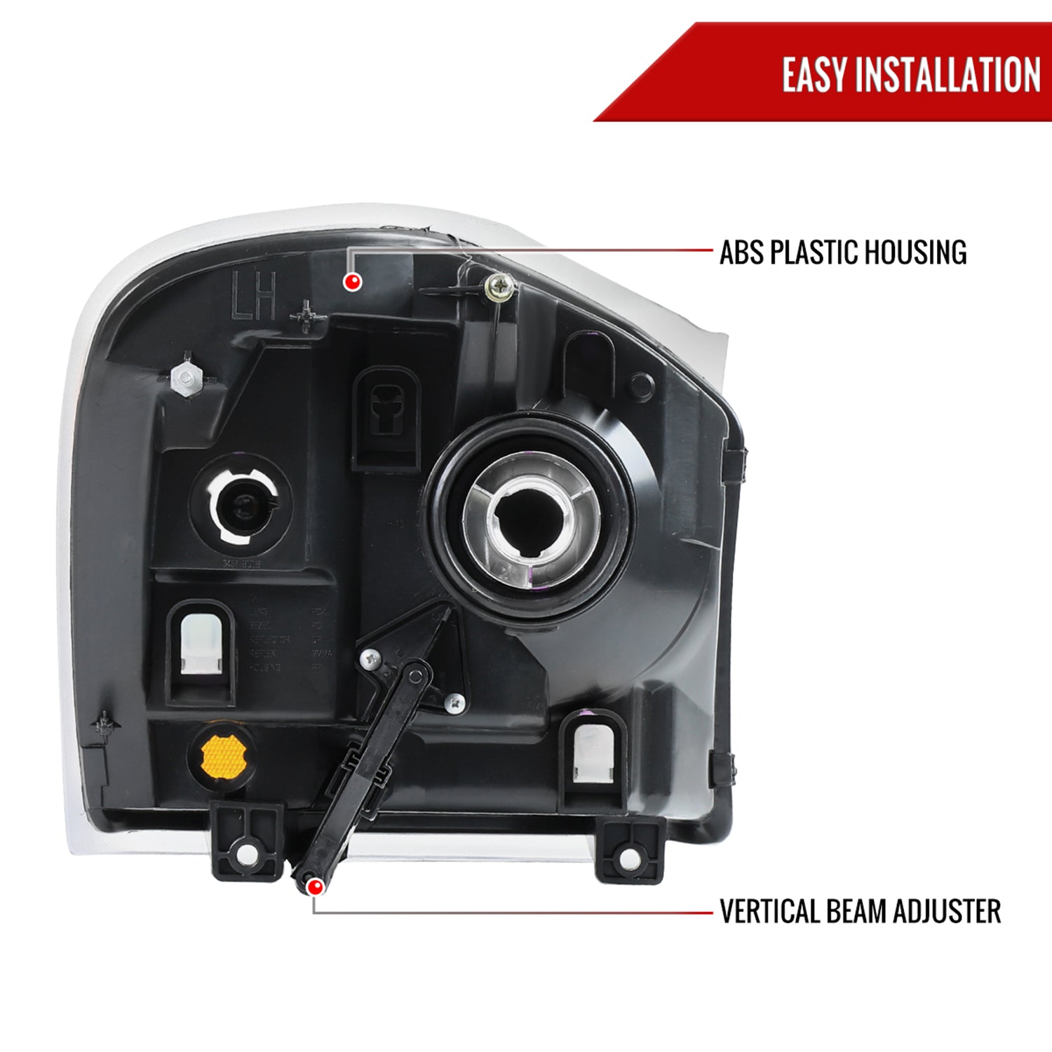 2004-2006 Dodge Durango Factory Style Headlights Chrome Housing/Clear Lens