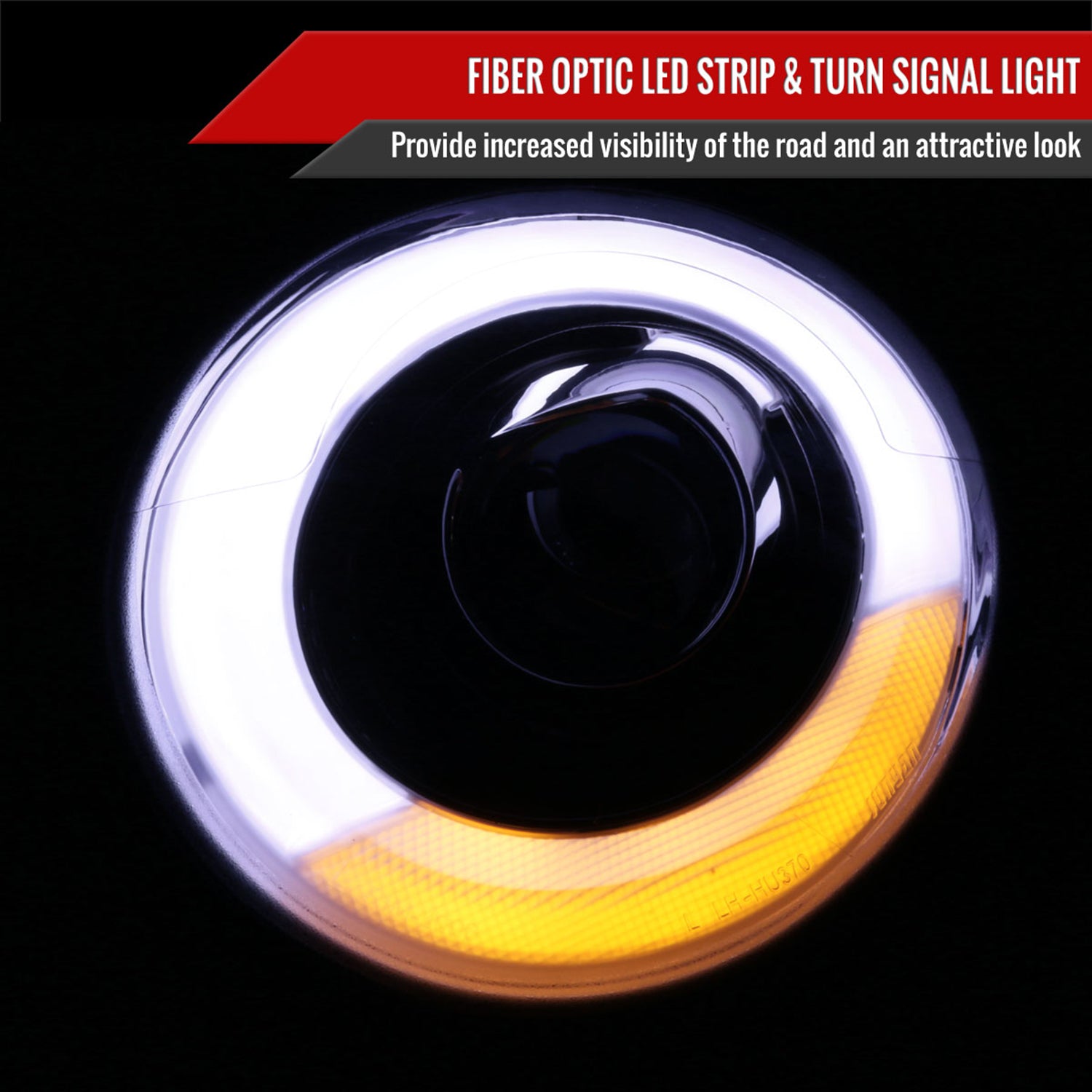 2007-2015 Mini Cooper R55 R56 R57 R58 R59 Headlights LED Signal Lights Black