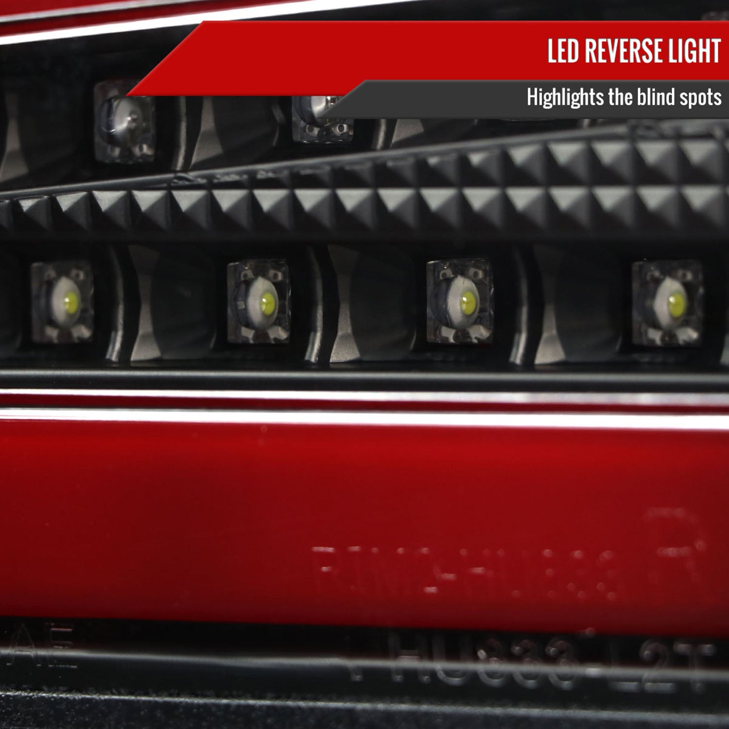 2008-2017 Mitsubishi Lancer / 08-2015 Lancer EVO X Red Bar LED Tail Lights Black