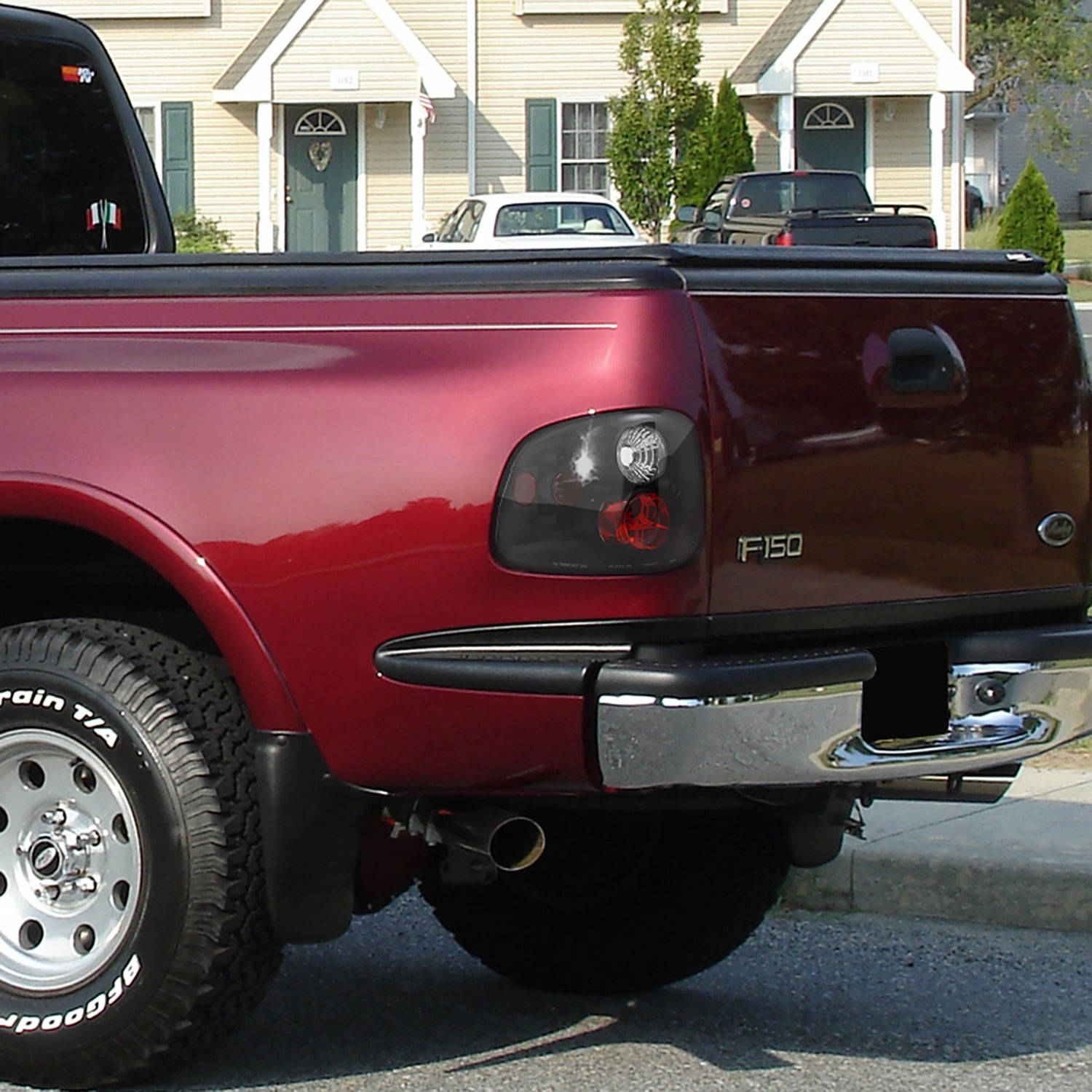 1997-2004 Ford F-150 Flareside Tail Lights Matte Black Housing/Clear Lens