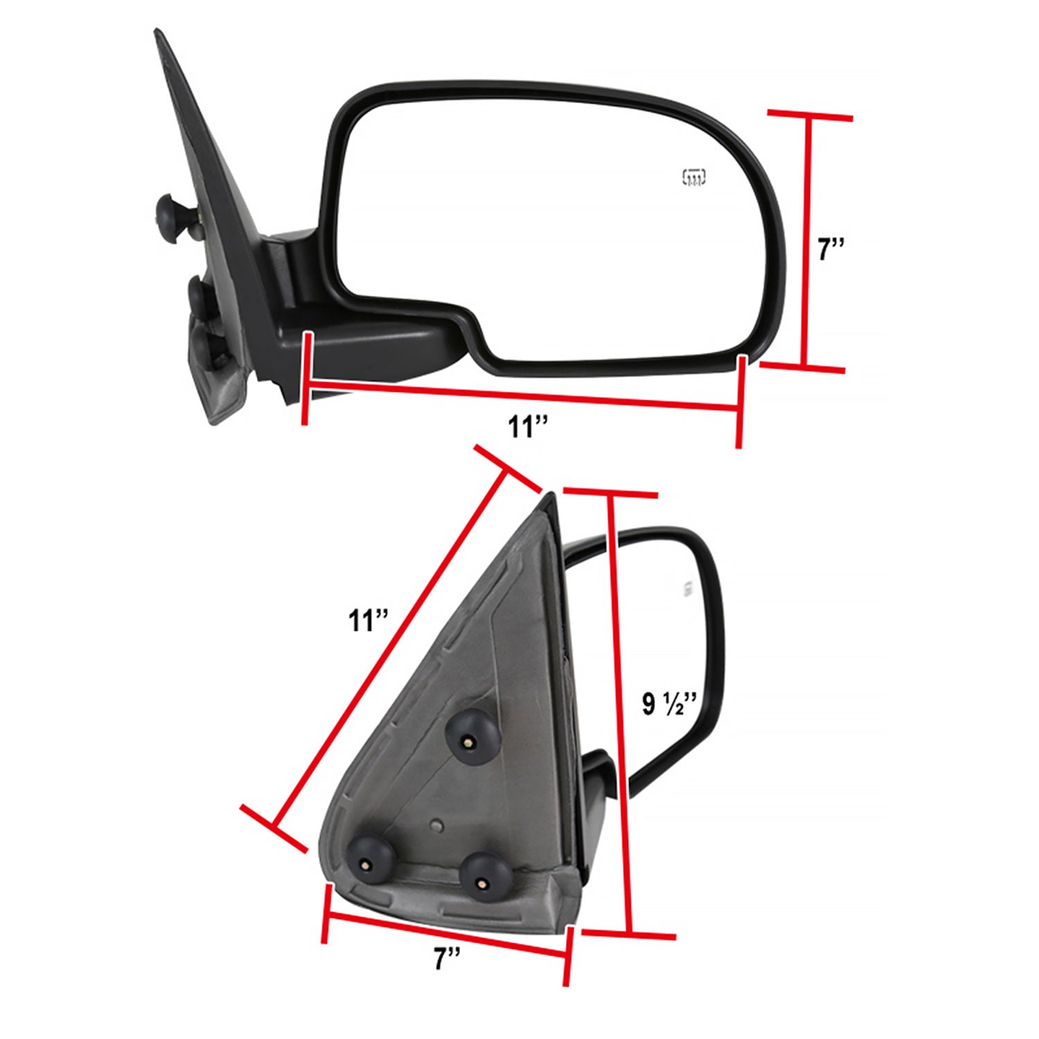 2003-2007 Chevy Silverado/Suburban/ Sierra/Yukon Heated Side Mirror Passenger