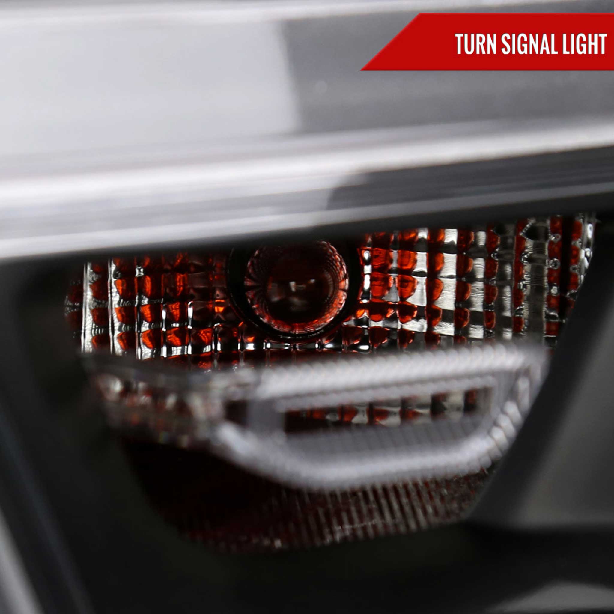 For Dodge RAM 1500 2019-2024 Factory Style Crystal Headlight Driver Side Only Black Housing Clear Lens