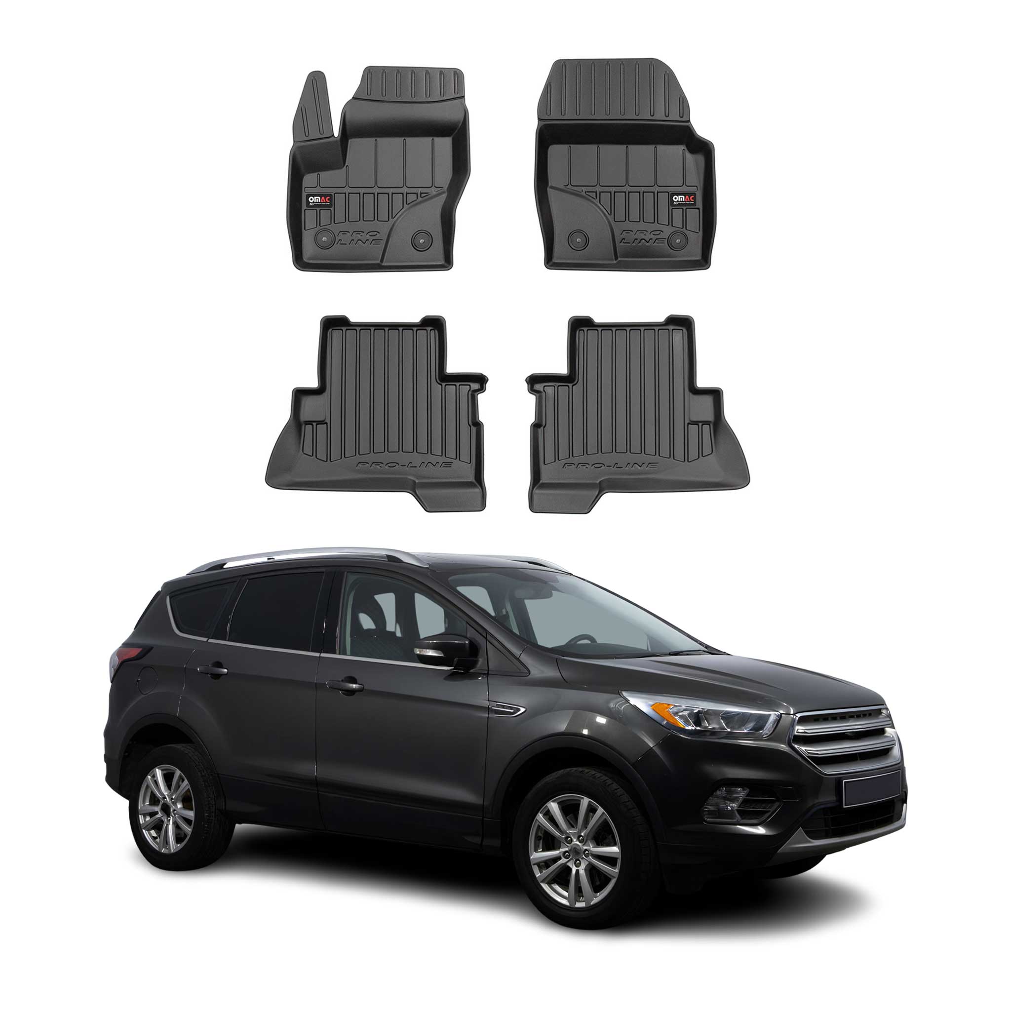 2013-2019 Ford Escape Premium Floor Mats Liners Full Set All Weather Heavy Duty