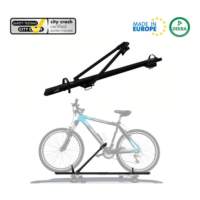 Pro Bike Carrier Roof Mount Black Alu Bicycle Rack Cycling Car Truck SUV
