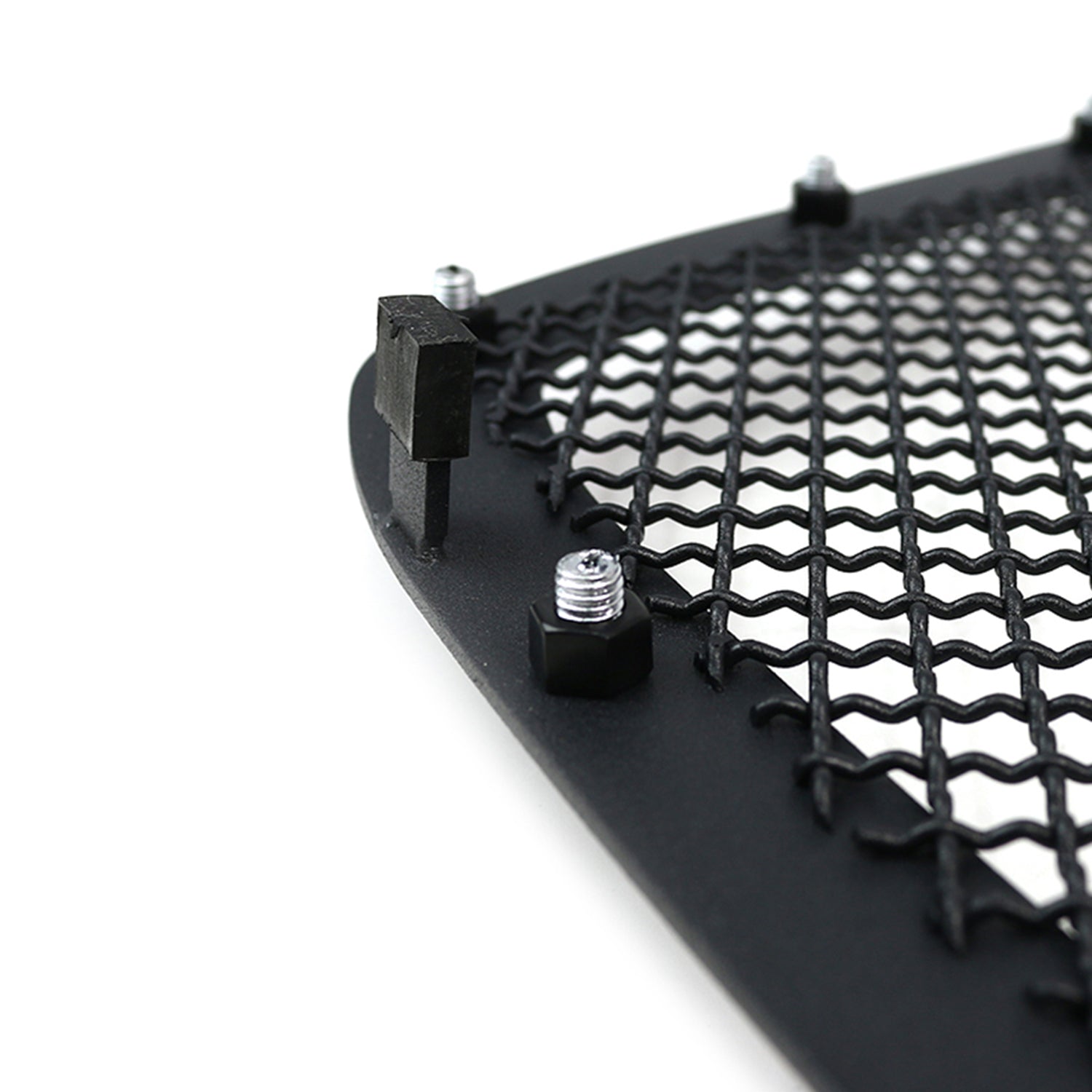 2005-2007 Chevy Silverado Rivet Style Black Stainless Steel Mesh Grille Insert