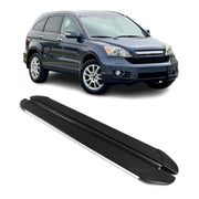 2007-2011 Honda CR-V Running Boards Side Steps Silver & Black