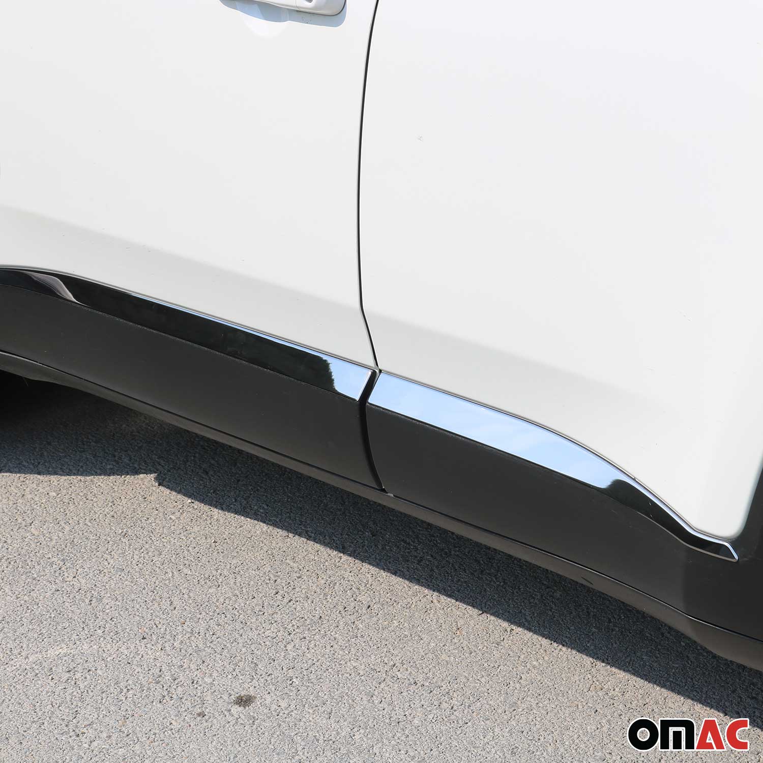 2015-2024 Jeep Renegade Side Door Molding Trim Skirt Garnish 4 Steel Dark 4Pcs