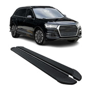 2017-2025 Audi Q7 Running Boards Side Steps Black