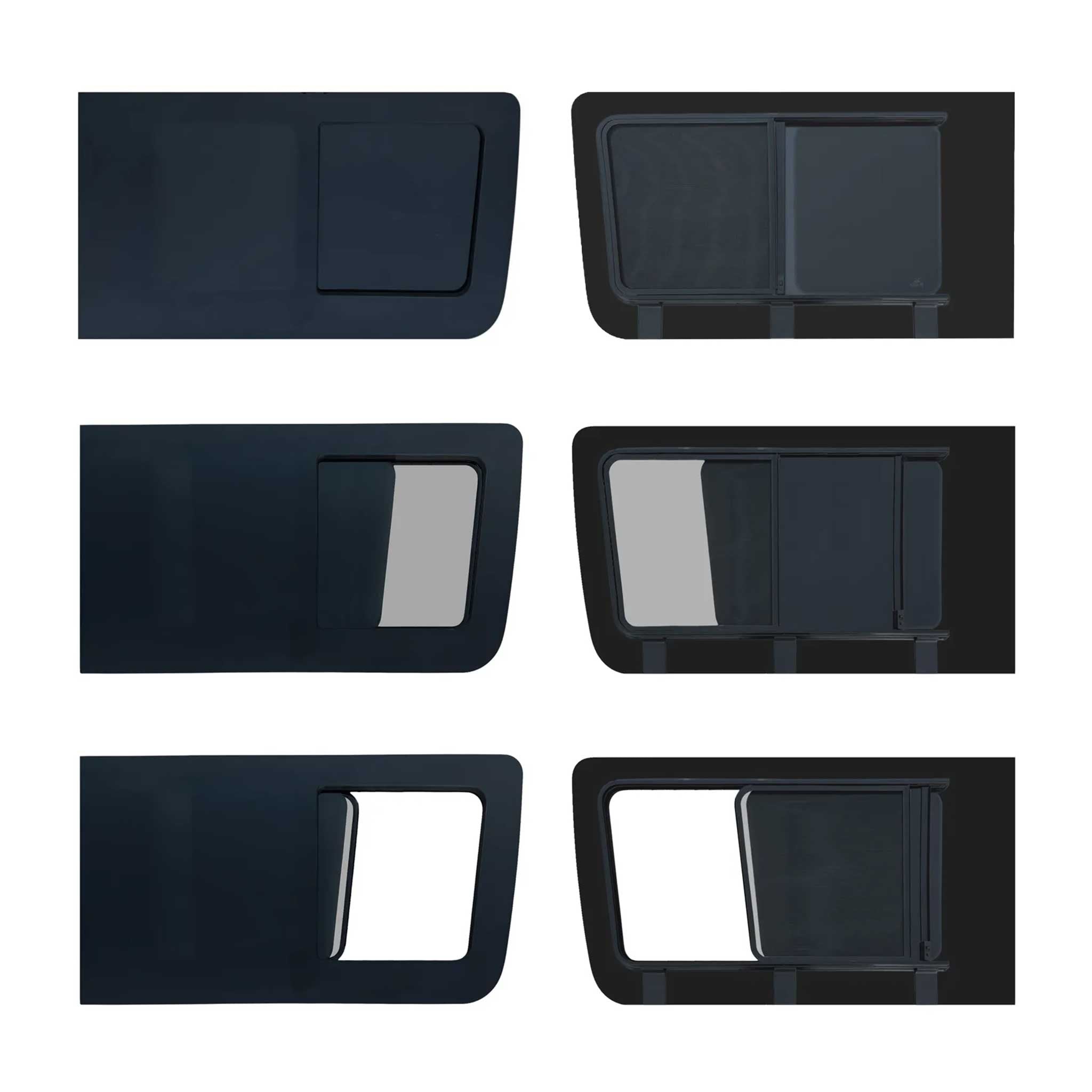 2007-2025 Mercedes Sprinter Sliding Window With Fly Screen Passenger Side