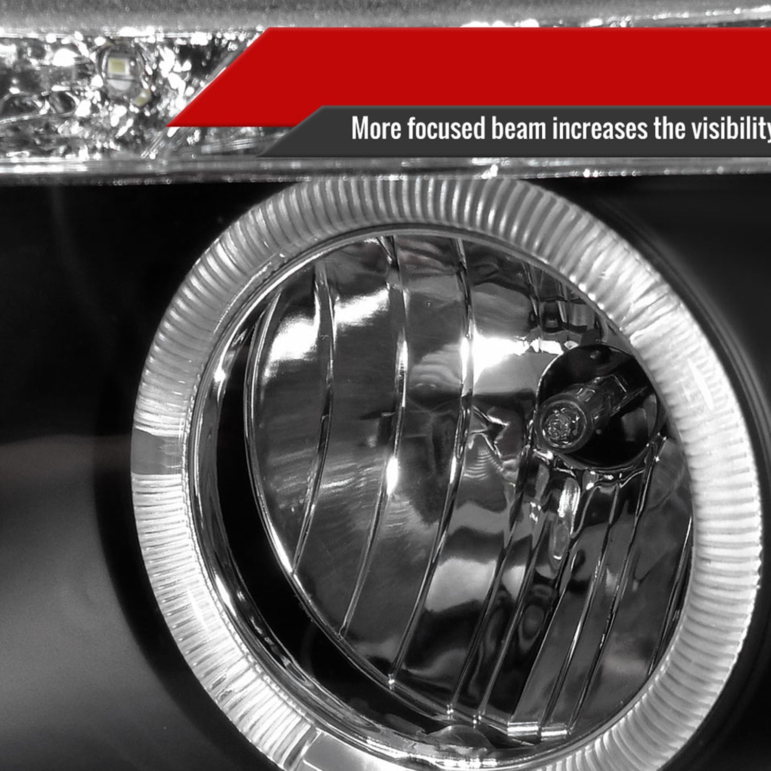 2006-2011 Honda Civic Sedan Projector Headlights R8 LED Light Strip Matt Black