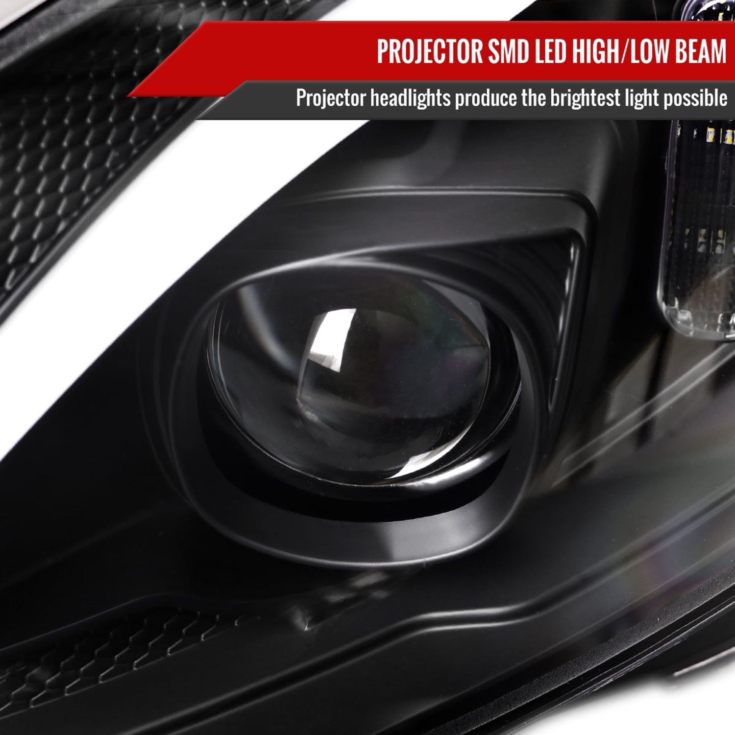 2015-2018 Mercedes-Benz C-Class W205 Full LED Headlights Signal Black