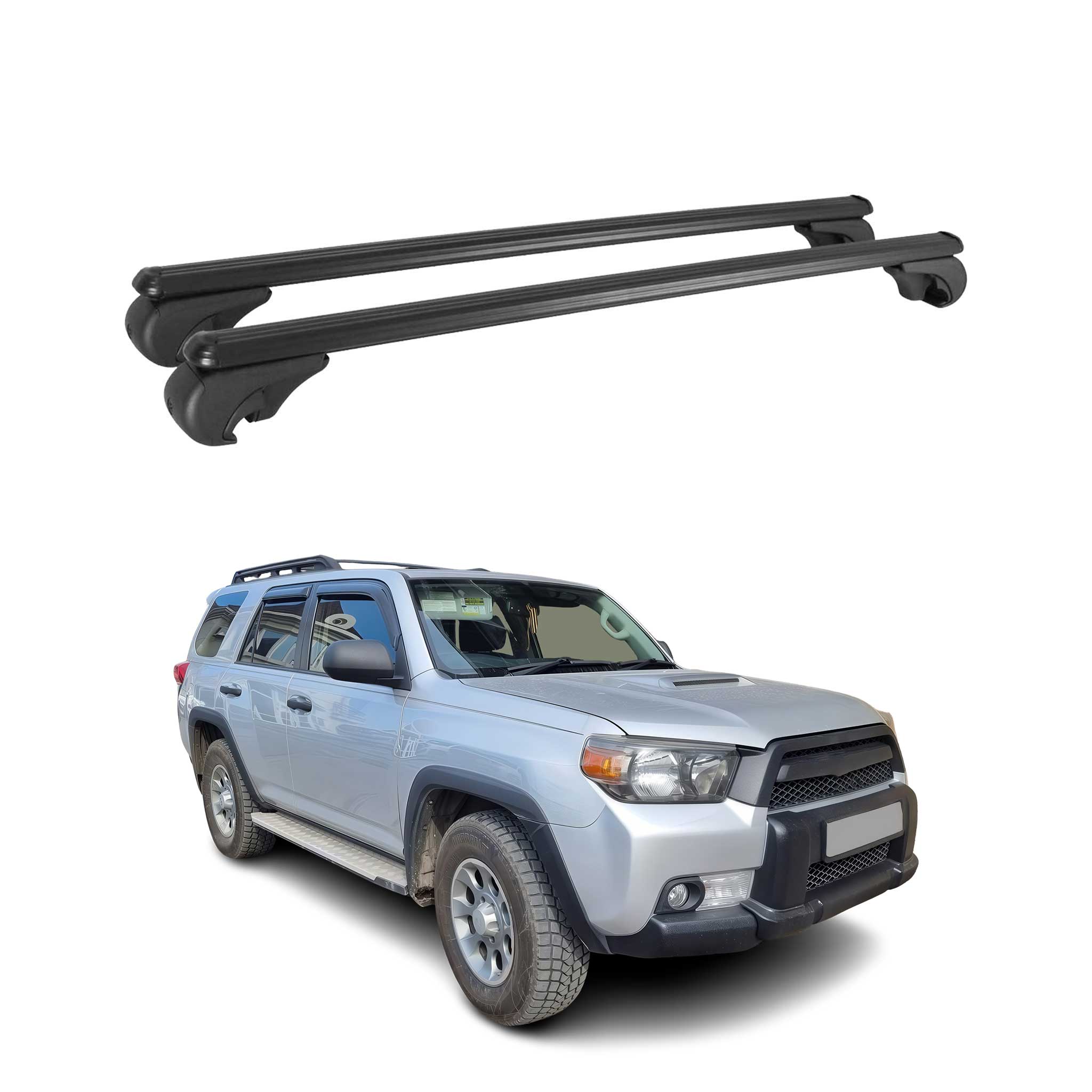2010-2024 Toyota 4Runner Roof Rack Cross Bars Black