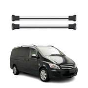 2016-2024 Mercedes Metris Roof Rack Cross Bars Silver