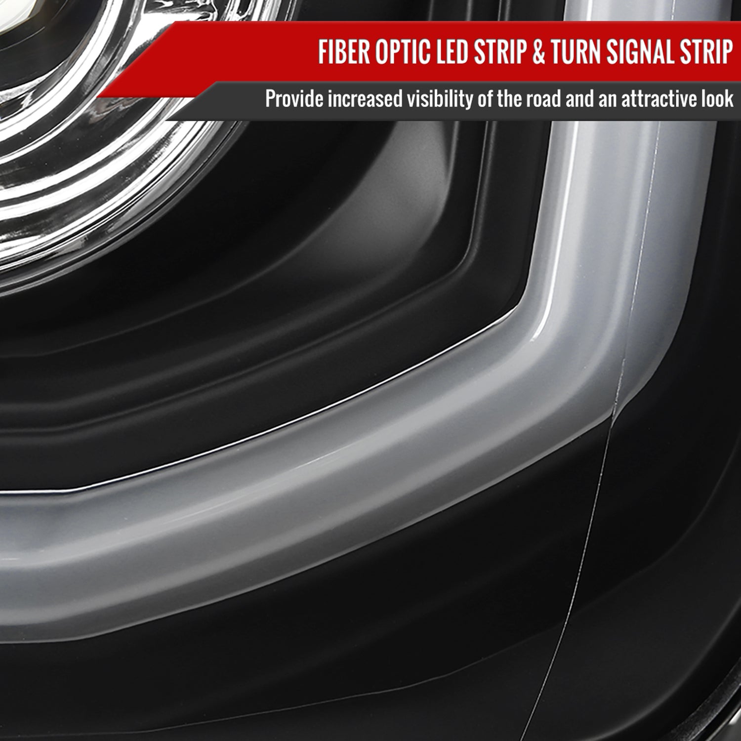 2014-2019 GMC Sierra 1500/2500HD/3500HD LED Bar Headlights LED Signal Chrome