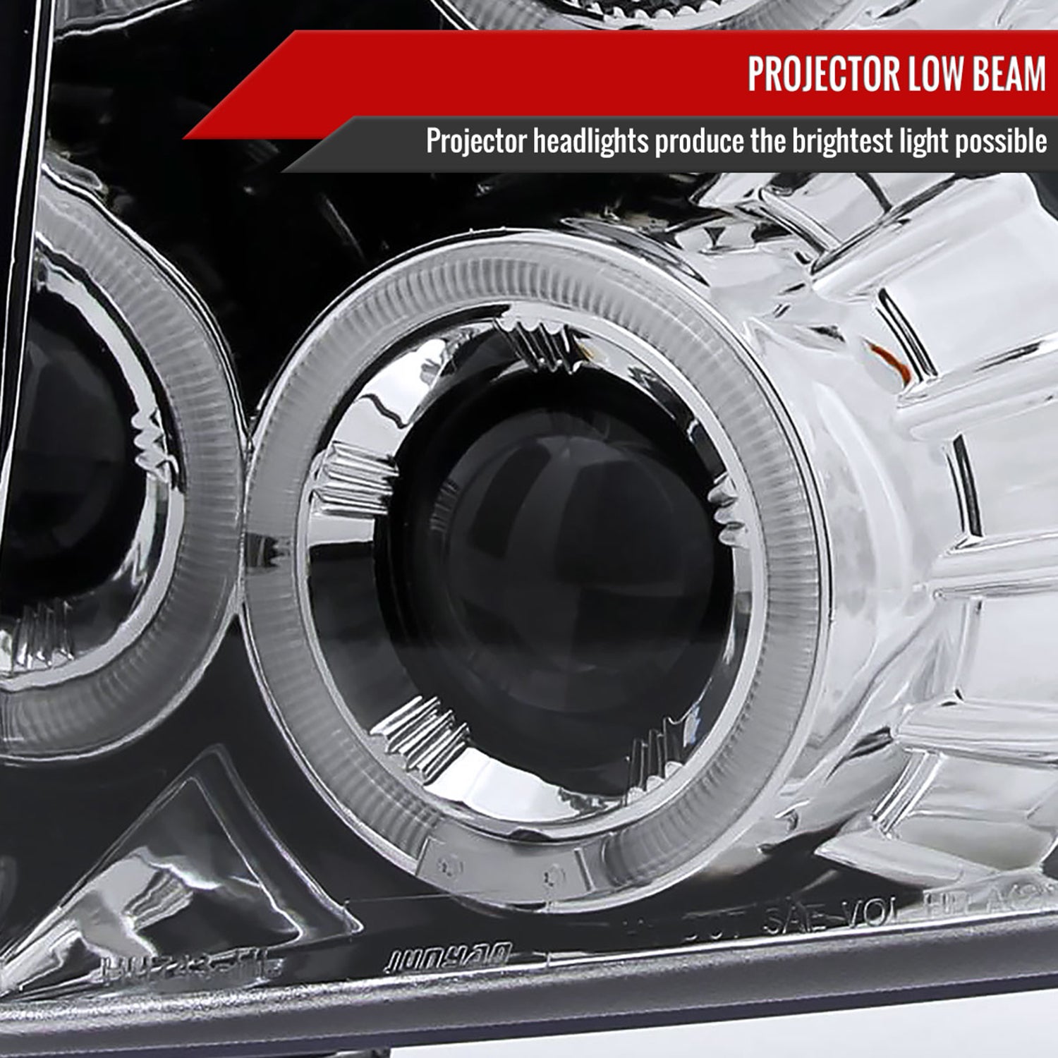 2007-2013 Chevy Silverado 1500/ 2500HD 3500HD Dual Halo Headlights Chrome