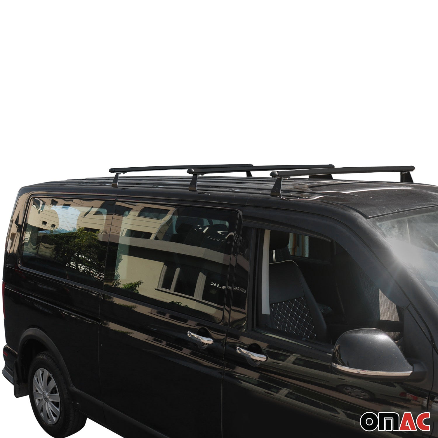2013-2021 Nissan NV200 Roof Rack Cross Bars Luggage Carrier Aluminium Black 3 Pcs
