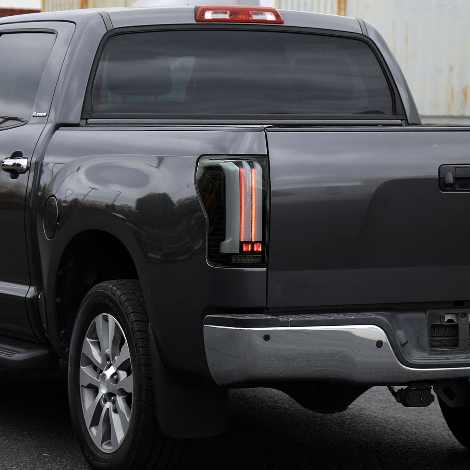 2007-2013 Toyota Tundra Sequential White LED Bar Tail Lights Matte Black/Smoke