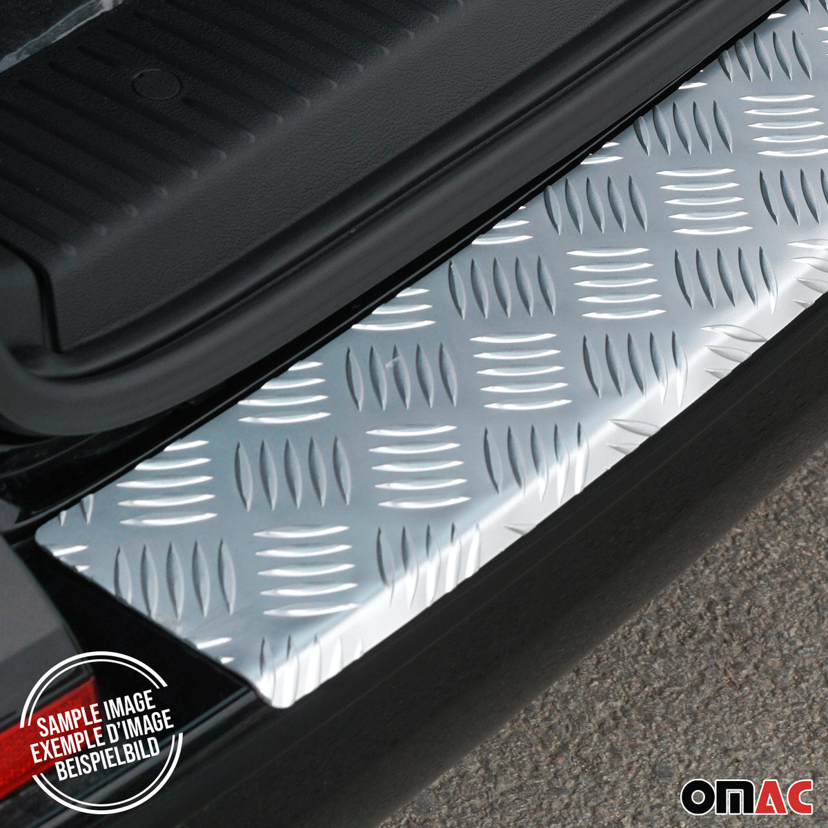 Transit Rear Disc Guard 2015-2026 Ford Transit Rear Bumper Sill Cover Protector Guard Aluminiu ...
