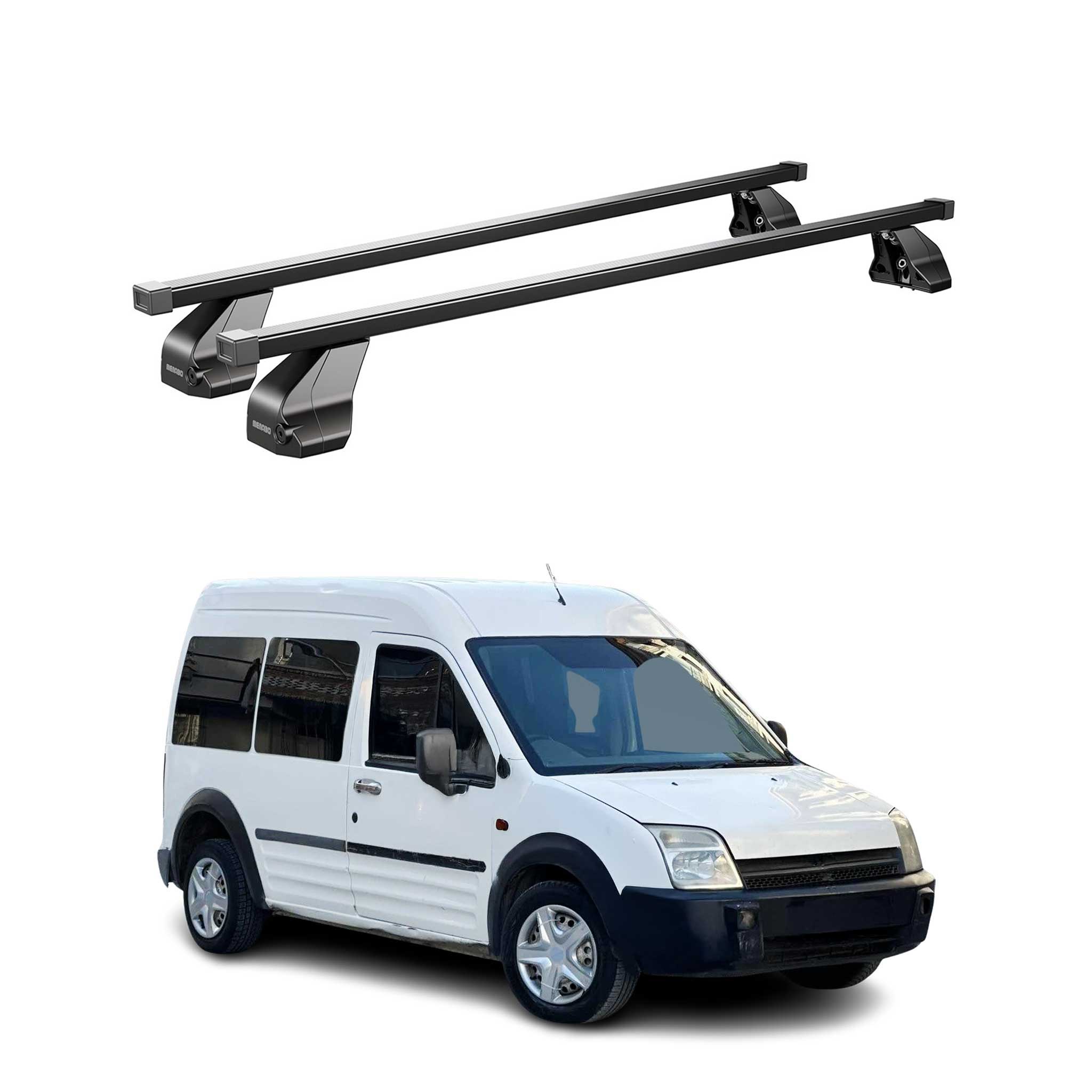 2010-2013 Ford Transit Connect Roof Rack Cross Bars Black