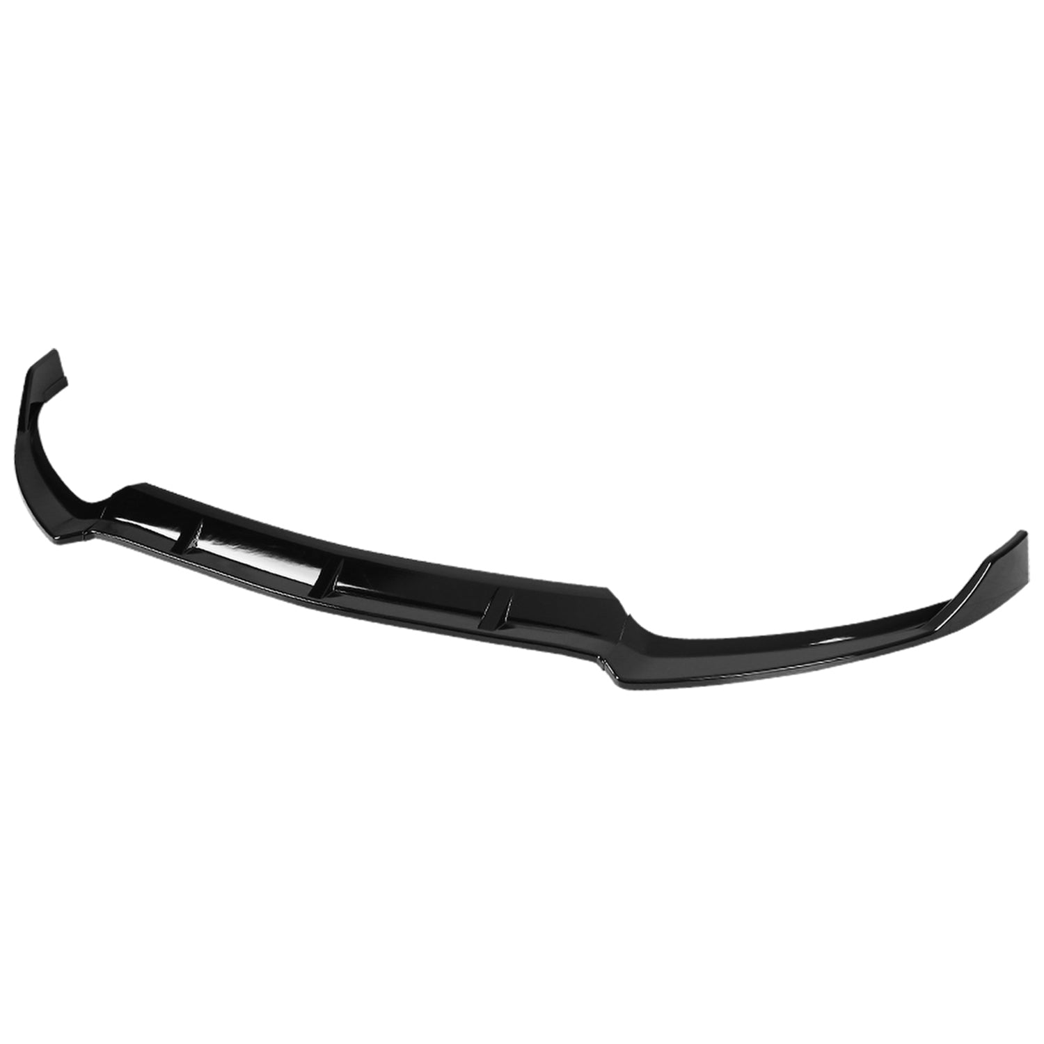 2015-2018 Mercedes Benz W205 C Class Glossy Black 3Pcs Bumper Lip Spoiler