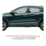2016-2022 Honda HR-V Side Door Molding Trim Skirt Garnish Stainless Steel Silver 4 Pcs