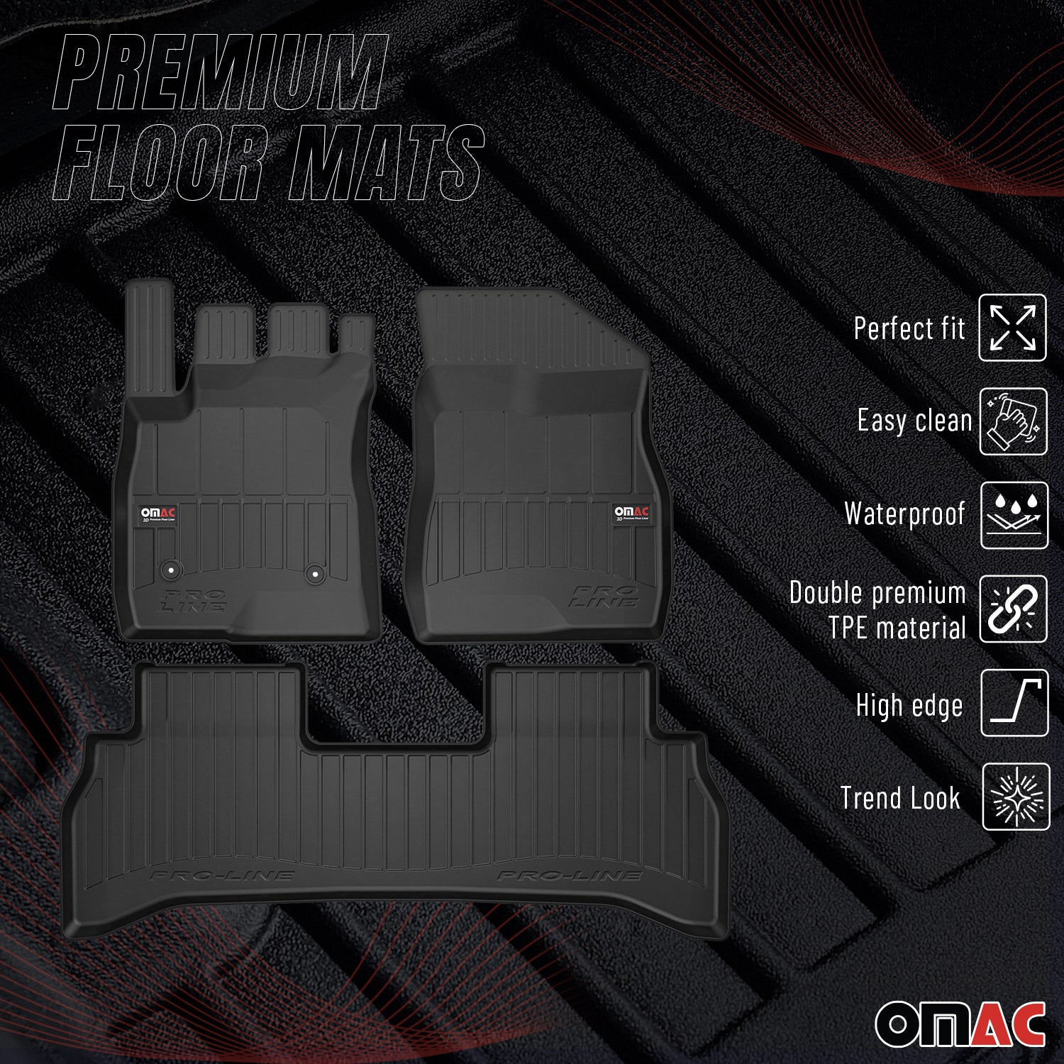 2021-2026 Chevrolet Trailblazer FWD Premium Floor Mats Liners Full Set All Weather Heavy Duty