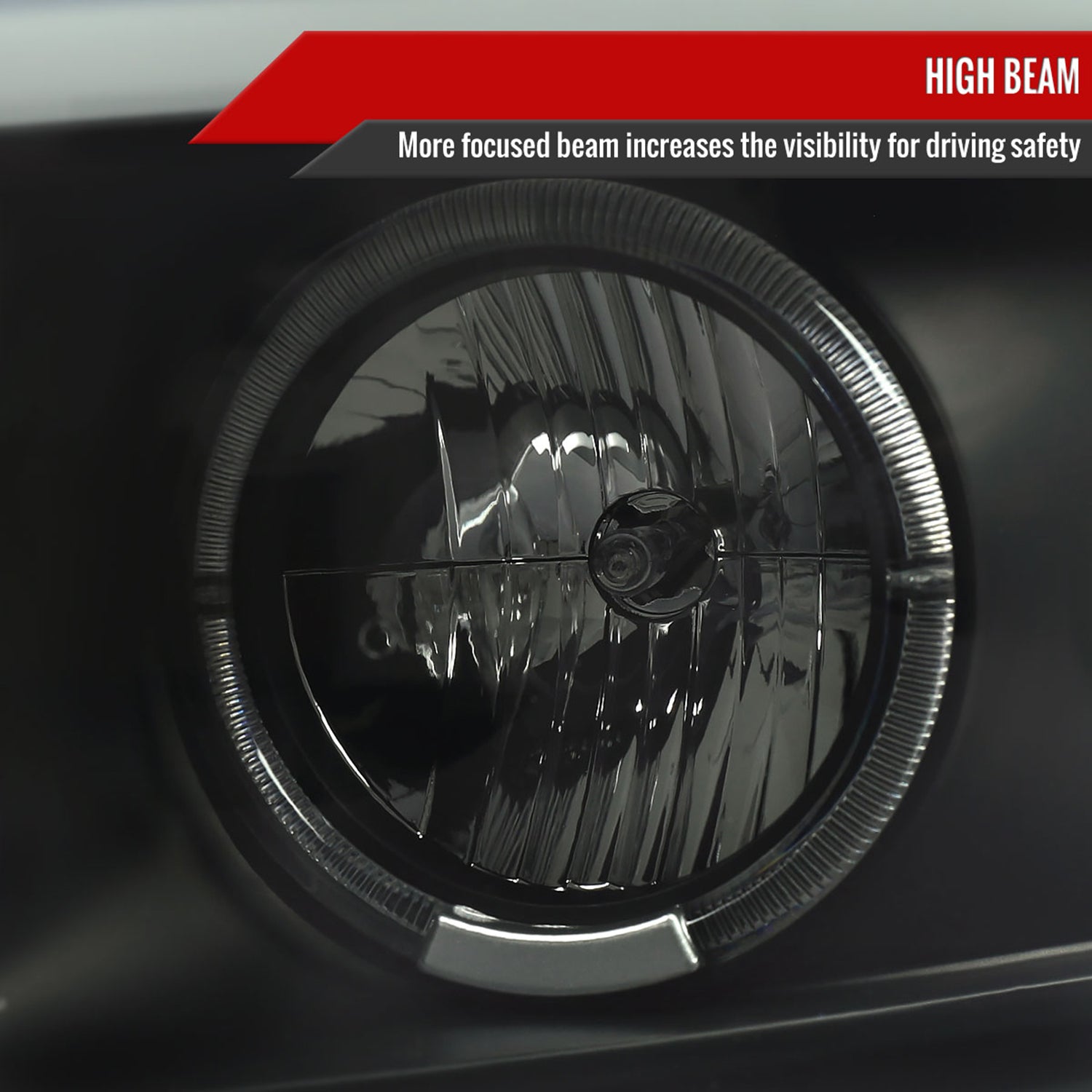 2007-2013 Chevy Silverado 1500 2500 3500 LED Dual Halo Headlights Black