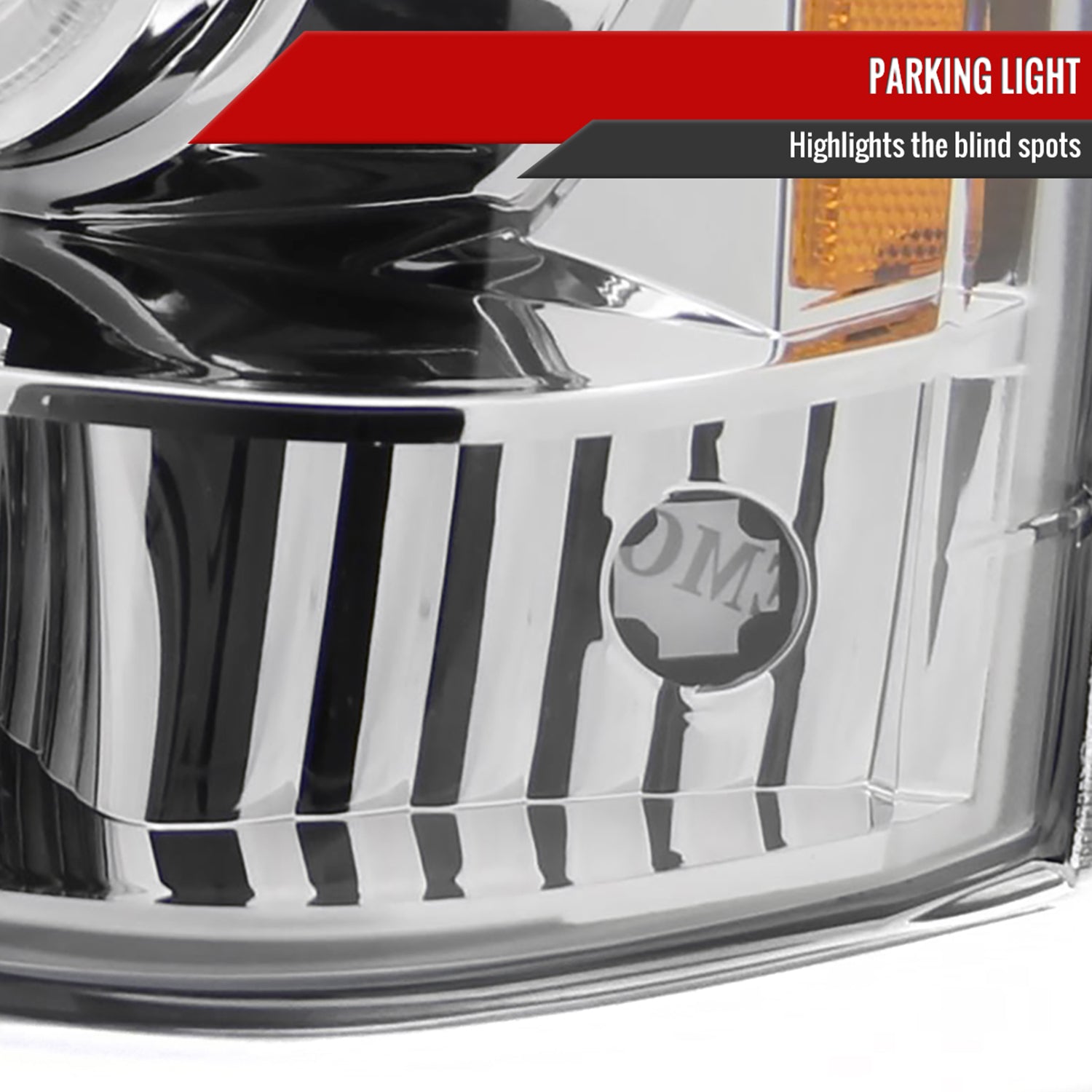 1993-1996 Jeep Grand Cherokee Dual Halo Projector Headlights Chrome/Clear Lens