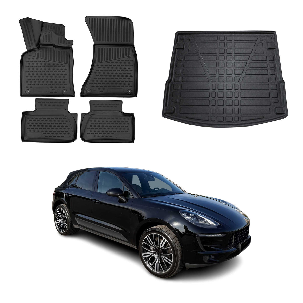 OMAC Floor Mats & Cargo Liners for Porsche Macan 1.gen 2015-2026
