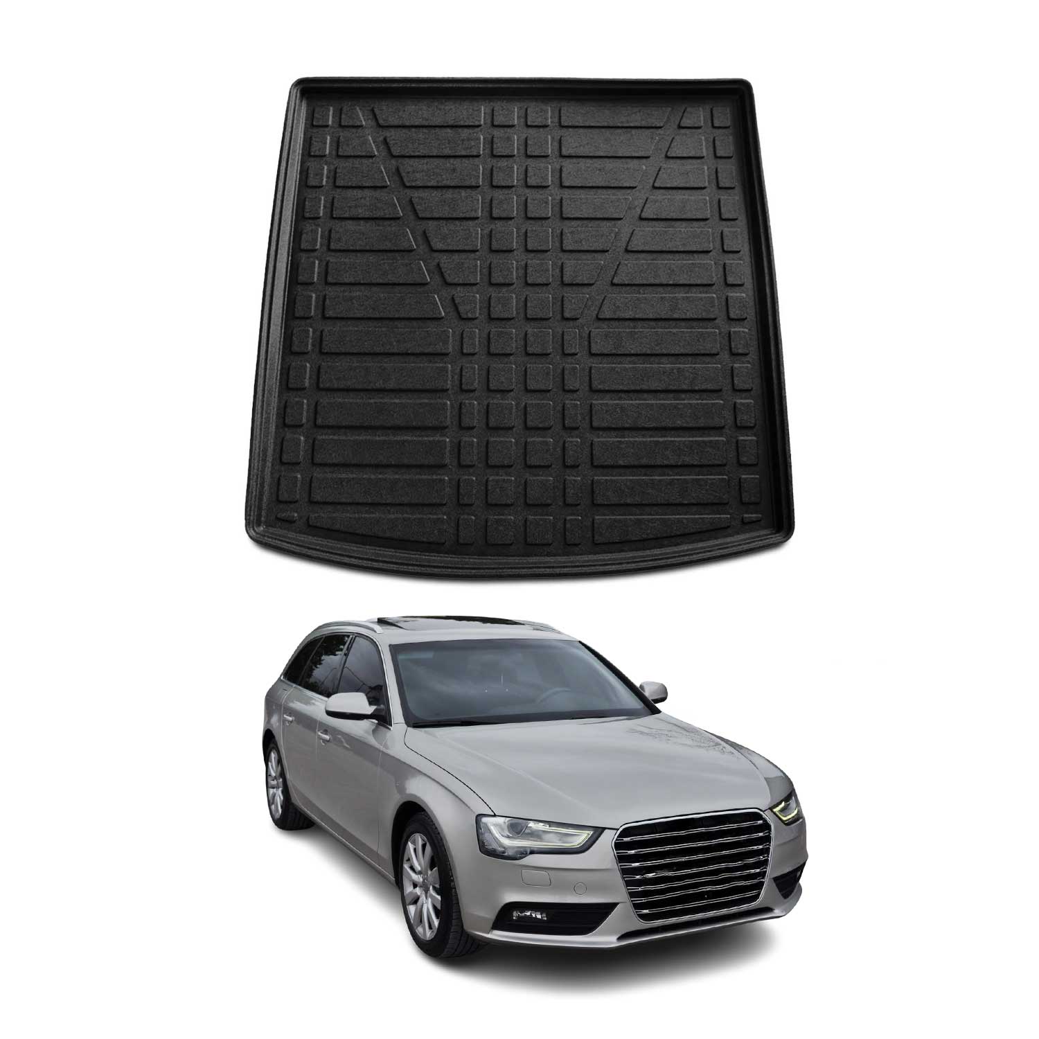 2008-2012 Audi A4 Wagon Cargo Liner Trunk Mat All Weather Black