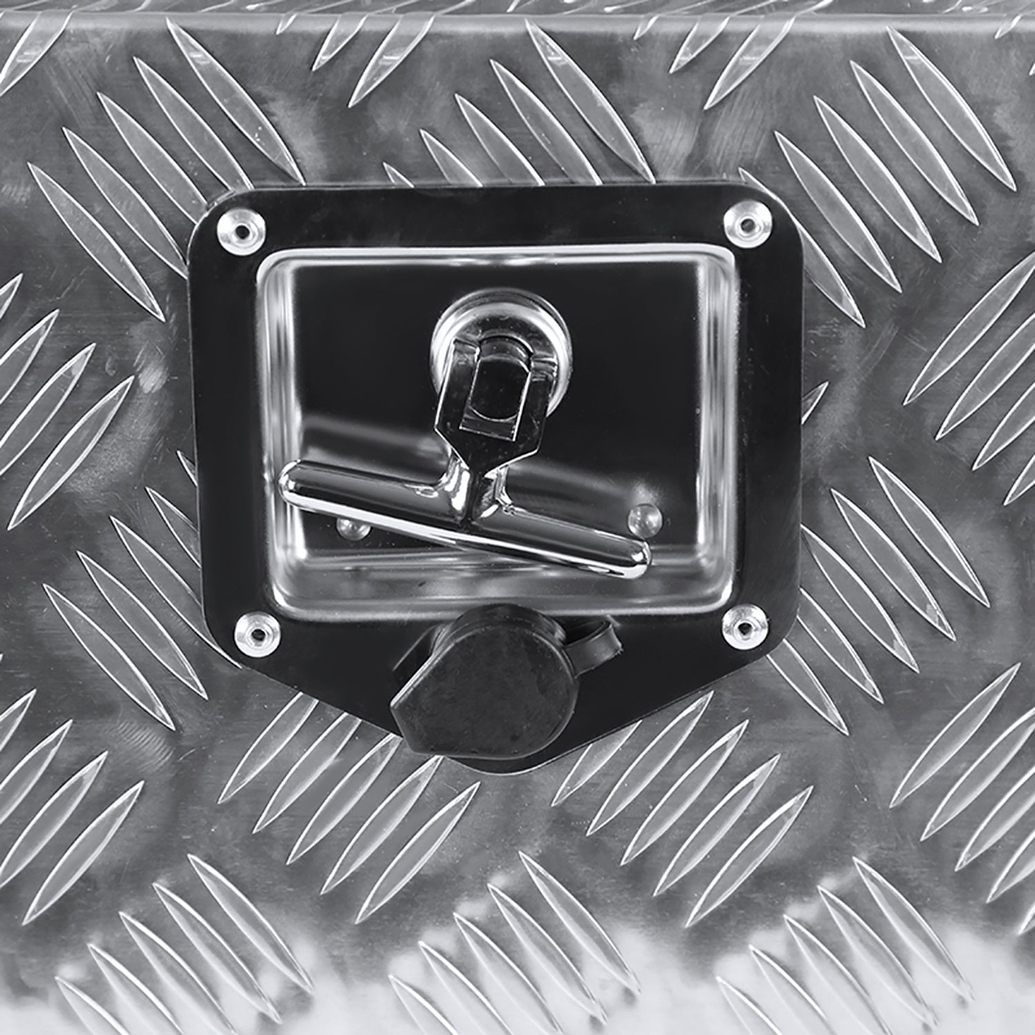 Universal 24" Heavy Duty Underbody Truck Tool Box w/ T-Handle Latch Lock & Keys