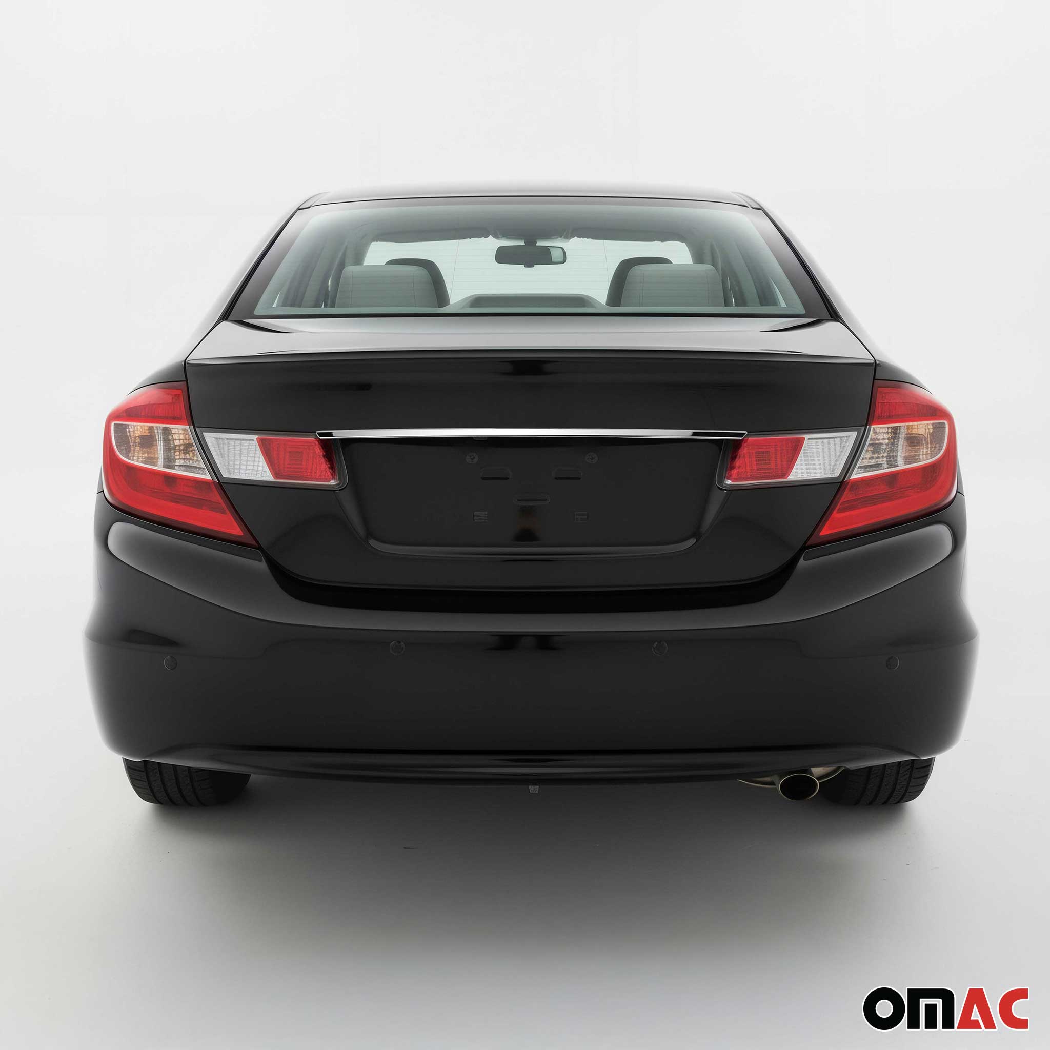 2012-2015 Honda Civic Rear Trunk Tailgate Door Handle Cover Silver 1Pc Stainless Steel