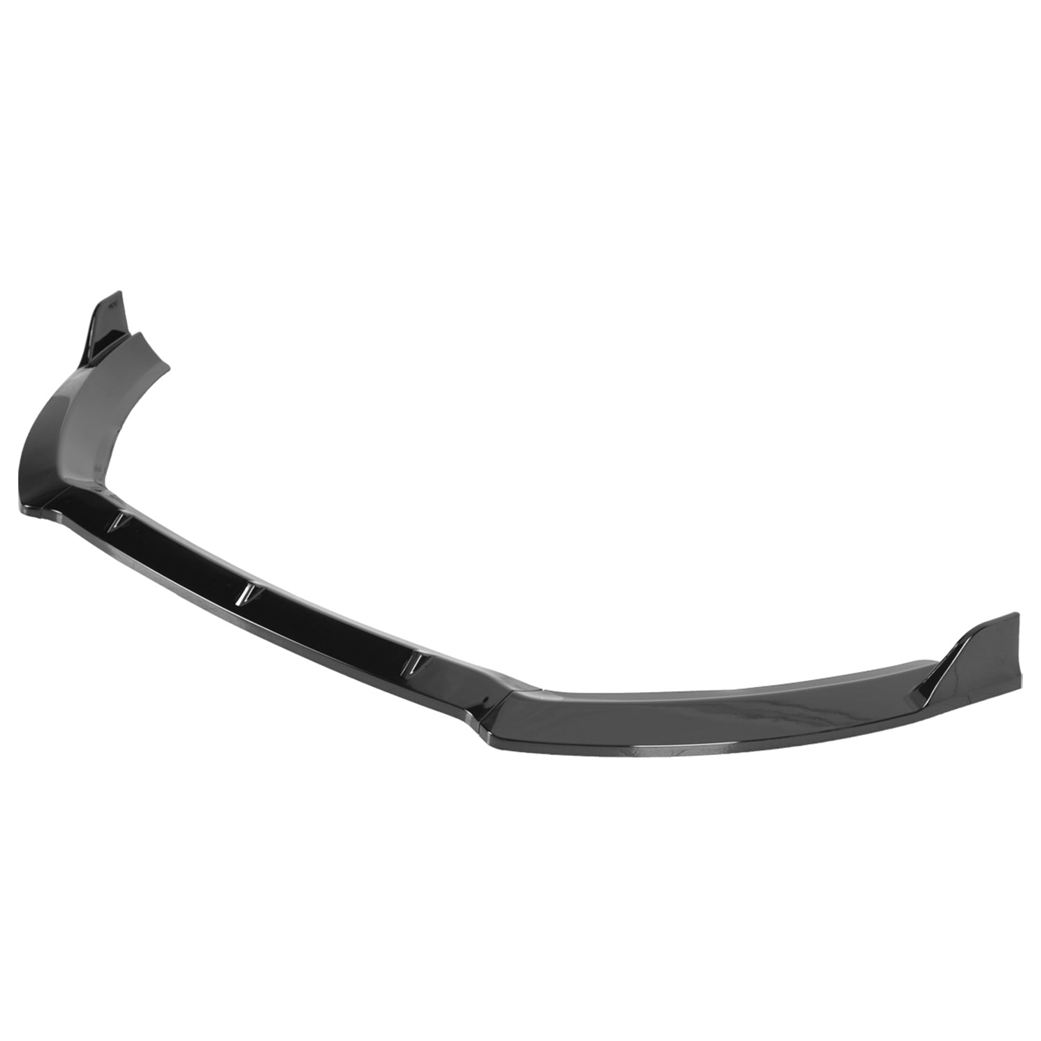 2014-2019 Ford Fiesta Glossy Black 3Pcs Front Bumper Lip Splitter Kit