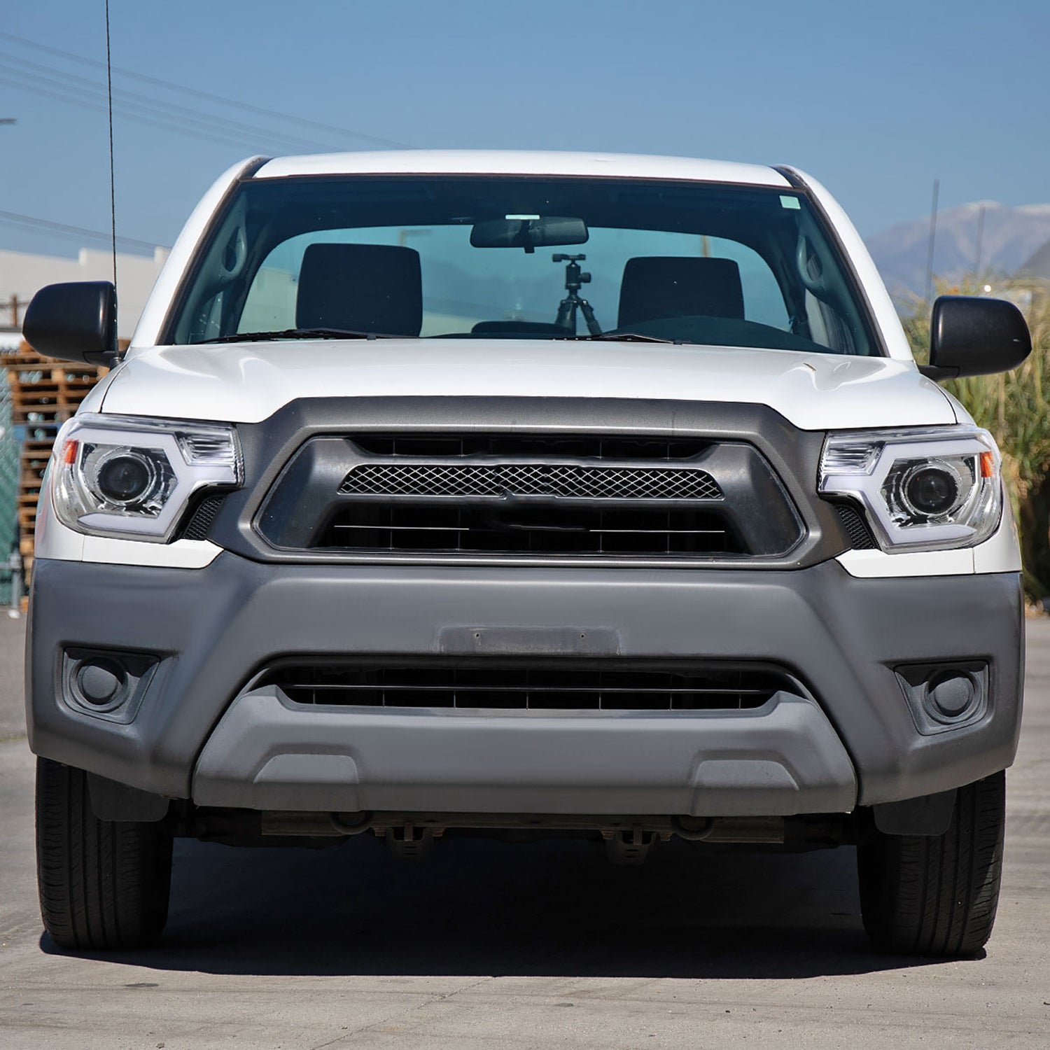 2012-2015 Toyota Tacoma Sequential LED Bar Projector Headlights Chrome