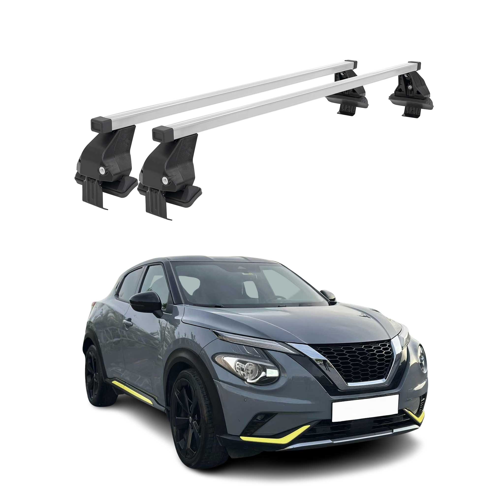 2019-2024 Nissan Juke Roof Rack Cross Bars Silver
