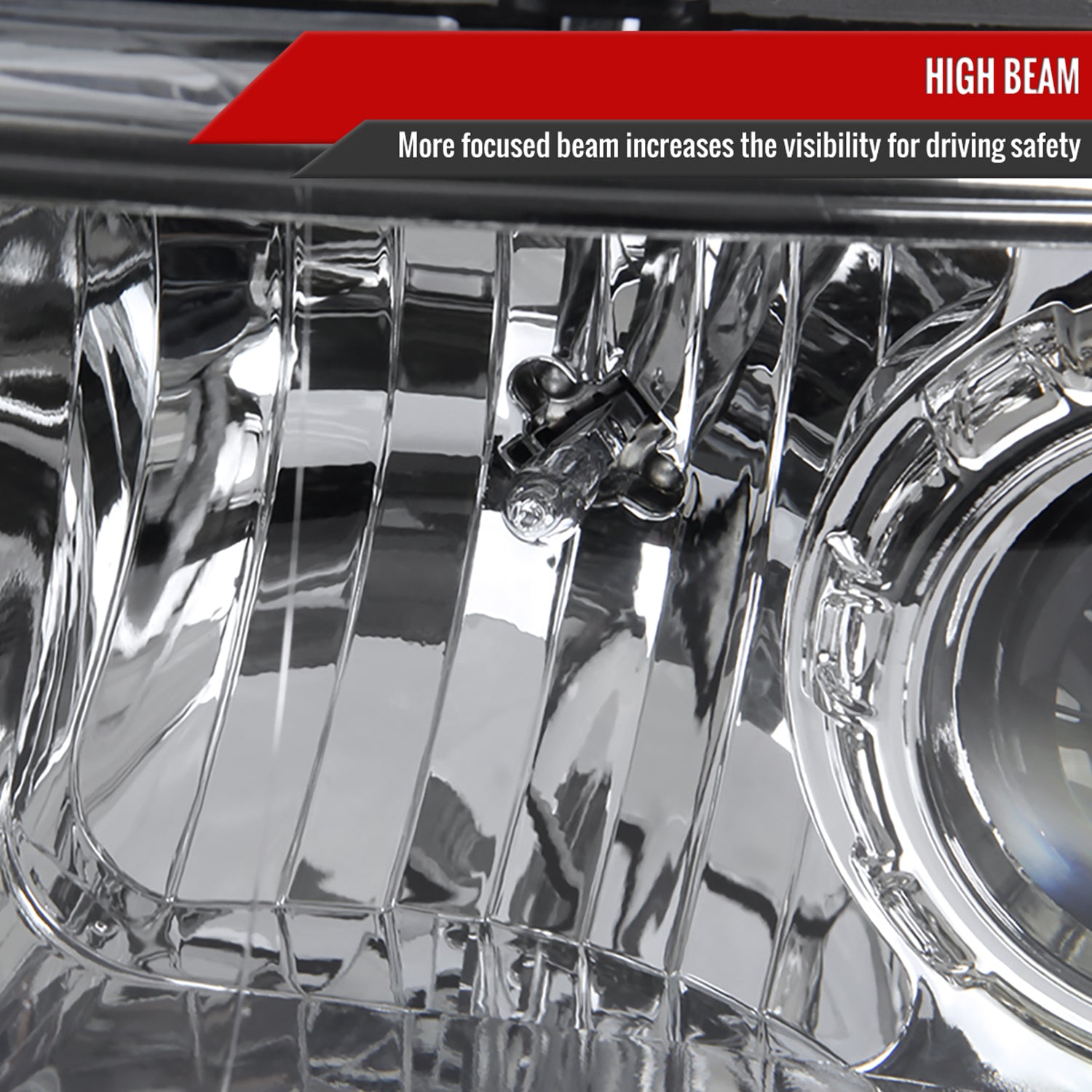 1994-2001 Dodge RAM 1500/ 1994-2002 RAM 2500 3500 Headlights LED Light Chrome