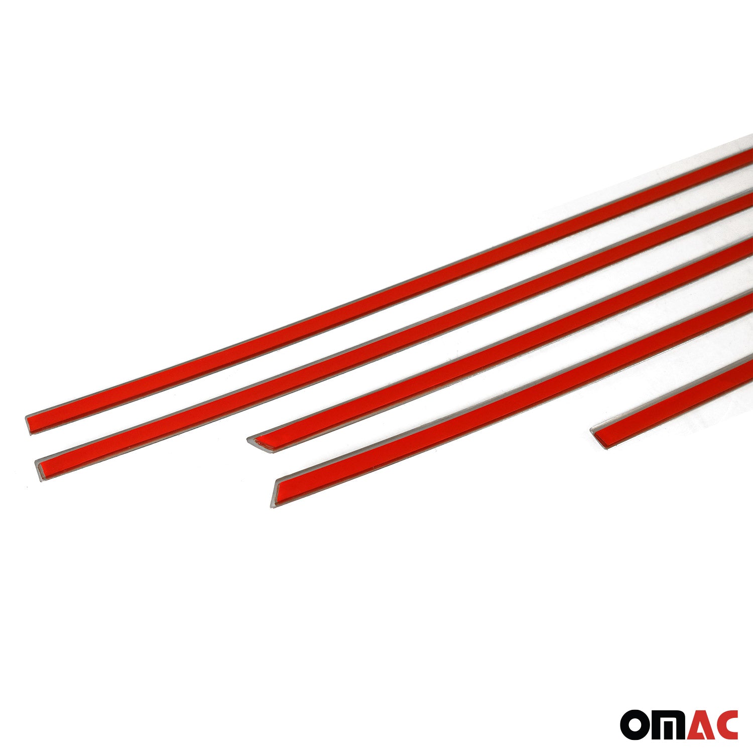 2018-2021 Volvo V90 Side Door Molding Trim Skirt Garnish Stainless Steel Silver 6 Pcs