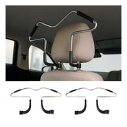 Steel Car Seat Headrest Jacket Coat Suit Clothes Hanger Automobile Usage Clothes 2 Pcs