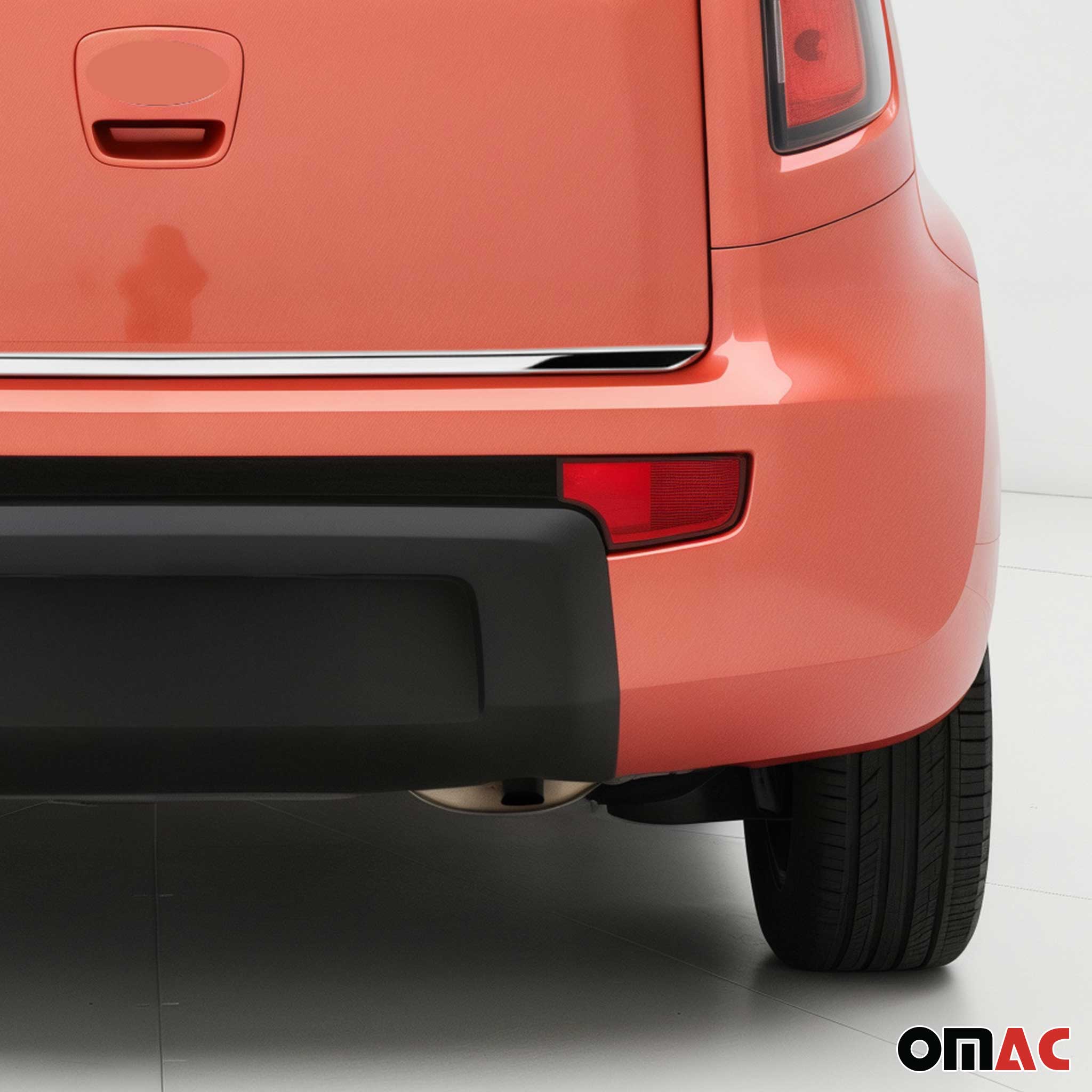 2010-2013 Kia Soul Rear Trunk Molding Trim Stainless Steel Silver